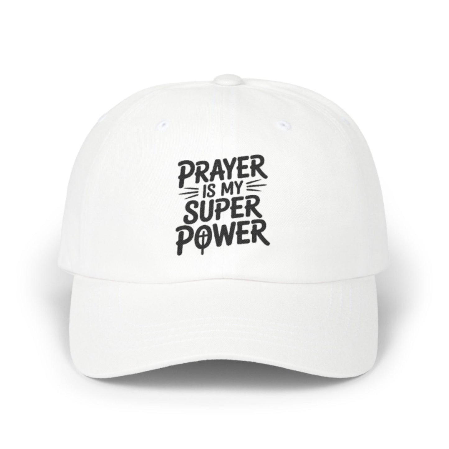 Prayer Is My Super Power Dad Cap | Faith Baseball Hat for Dads