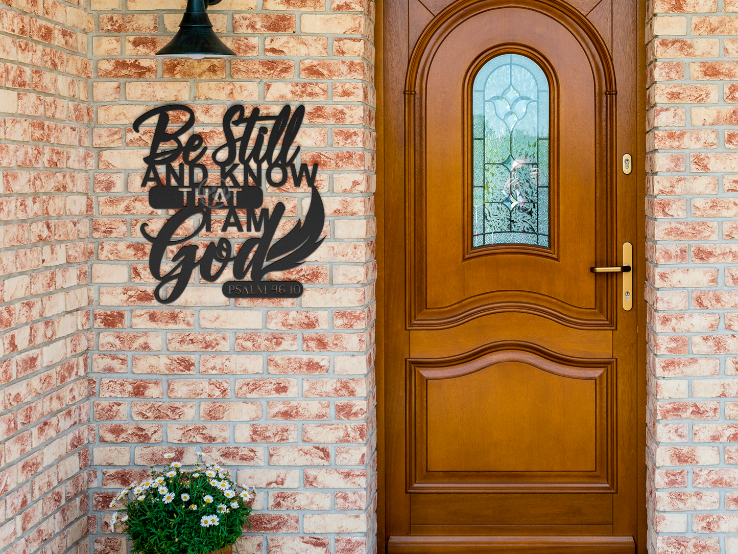 Be Still & Know Metal Wall Art - Psalm 46:10 Christian Decor Sign