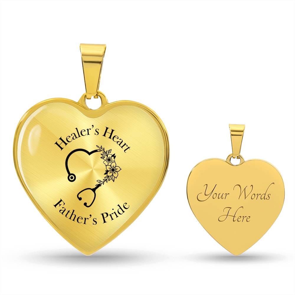 Healer’s Heart Father’s Pride Necklace – Isaiah 60:22 Heart Pendant Gift
