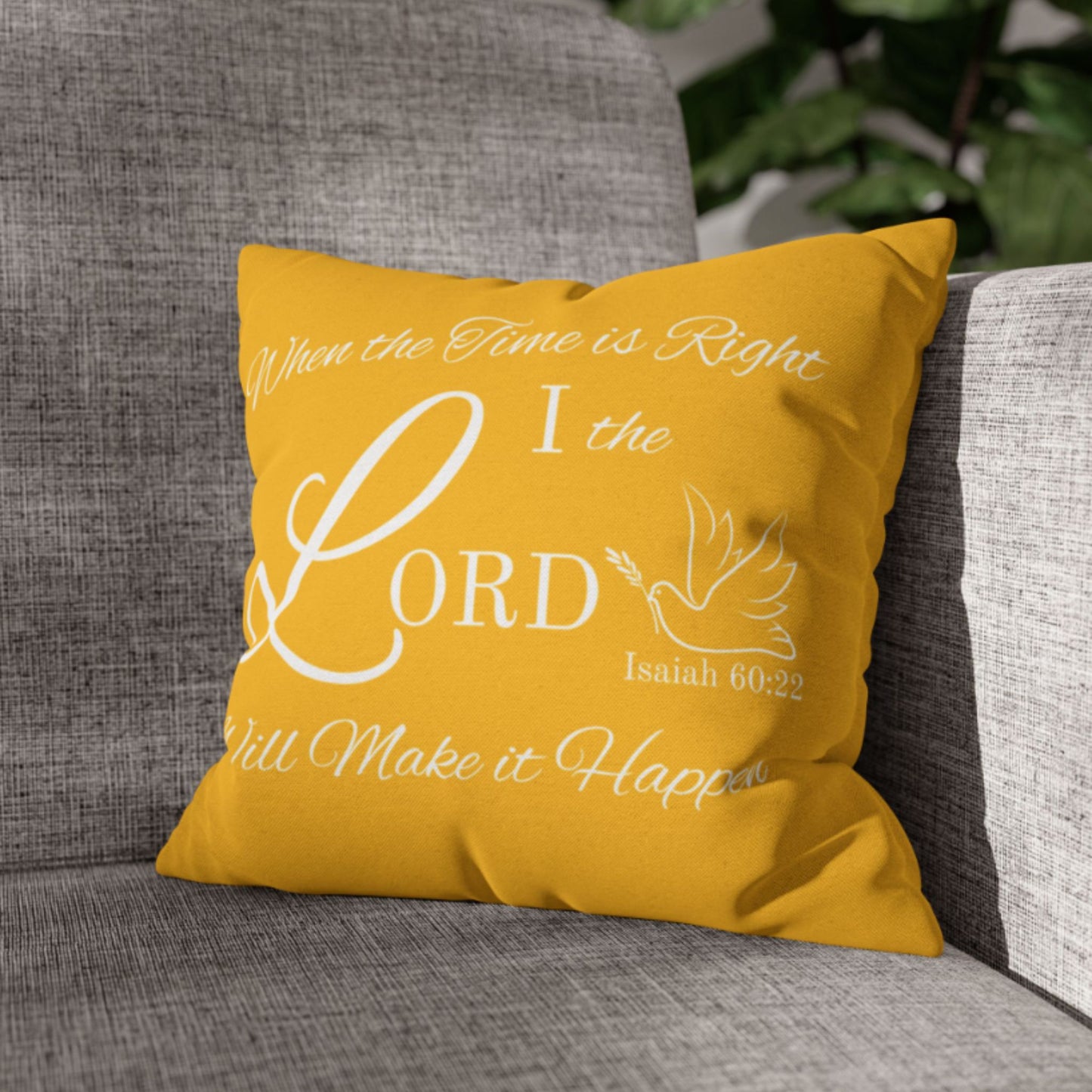 Isaiah 60:22 Cushion Cover – Faith-Based Bible Verse Home Decor