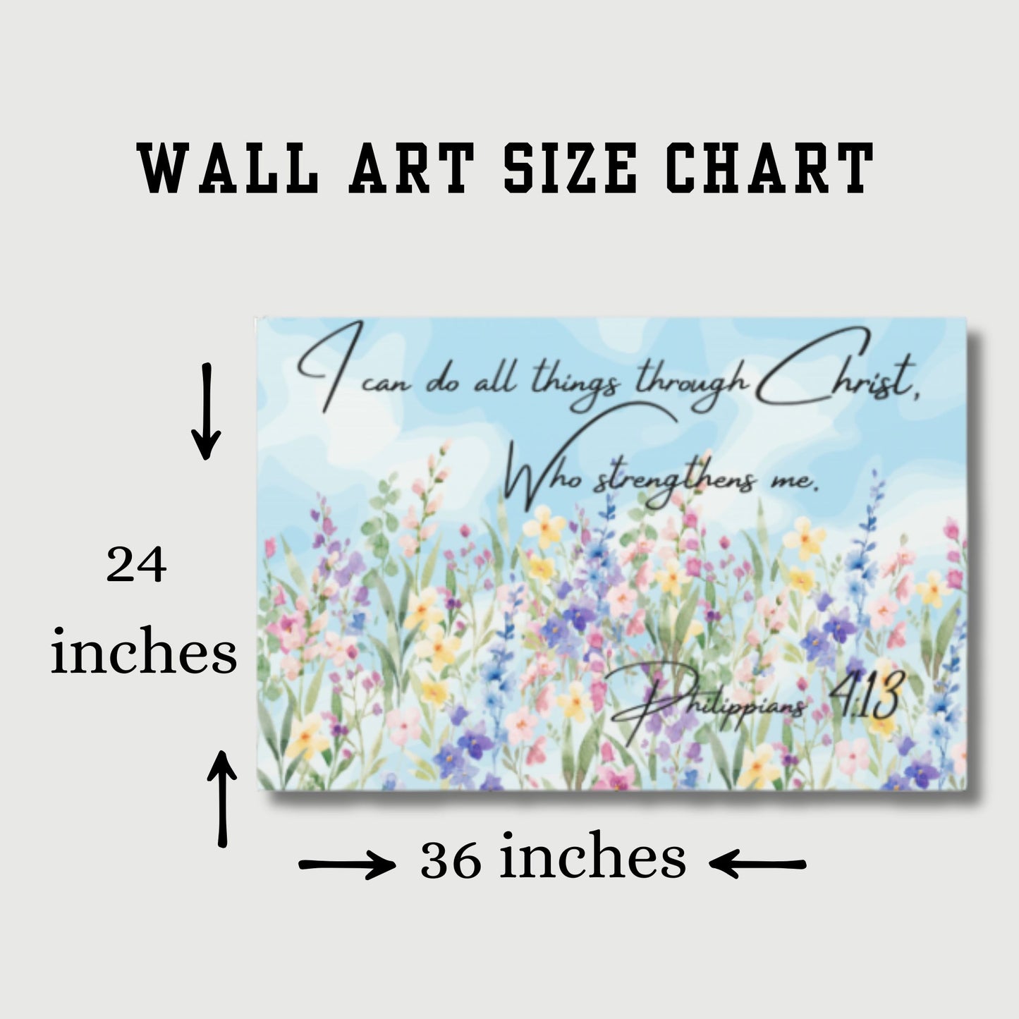 I Can Do All Things Through Christ Canvas | Christian Wall Art