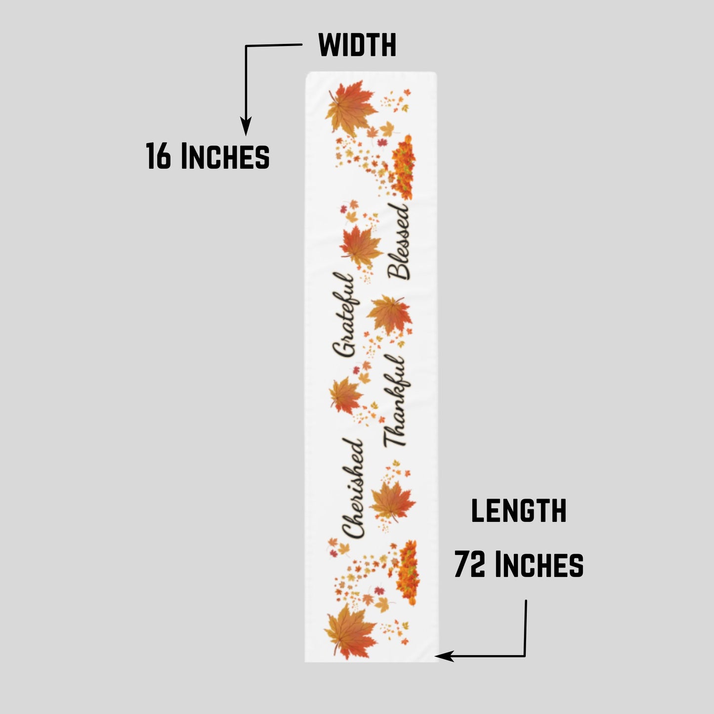 Autumn Blessings Table Runner | Fall & Thanksgiving Table Decor