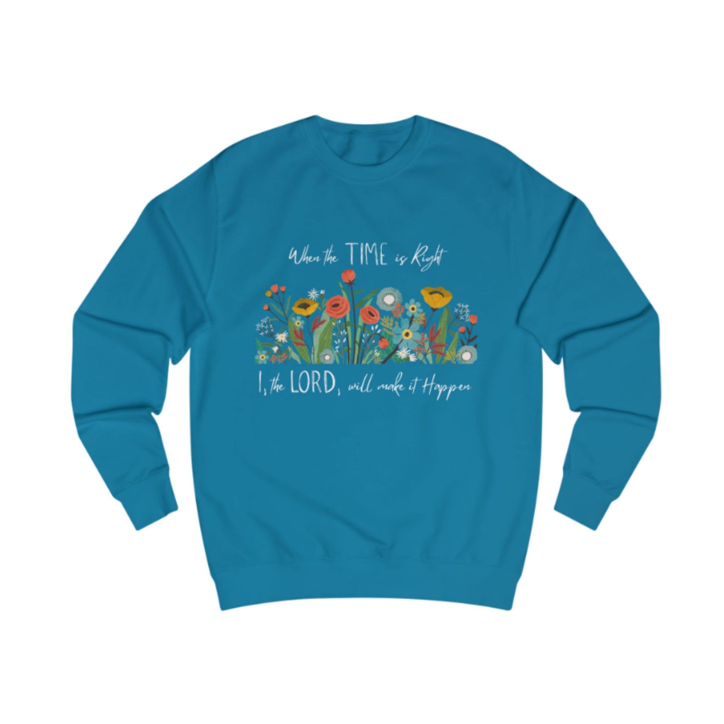 Floral Inspirational Woman Christian Sweatshirt | Cozy Spring Gift for Her