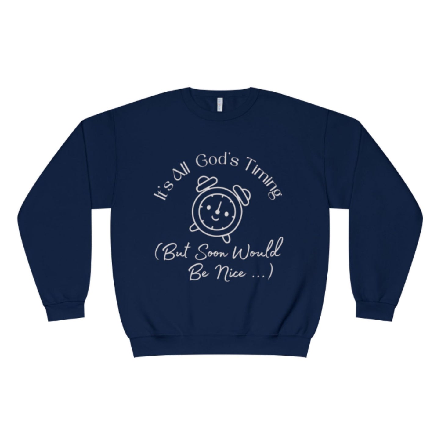 God’s Timing Sweatshirt | Faith-Inspired Unisex Christian Crewneck