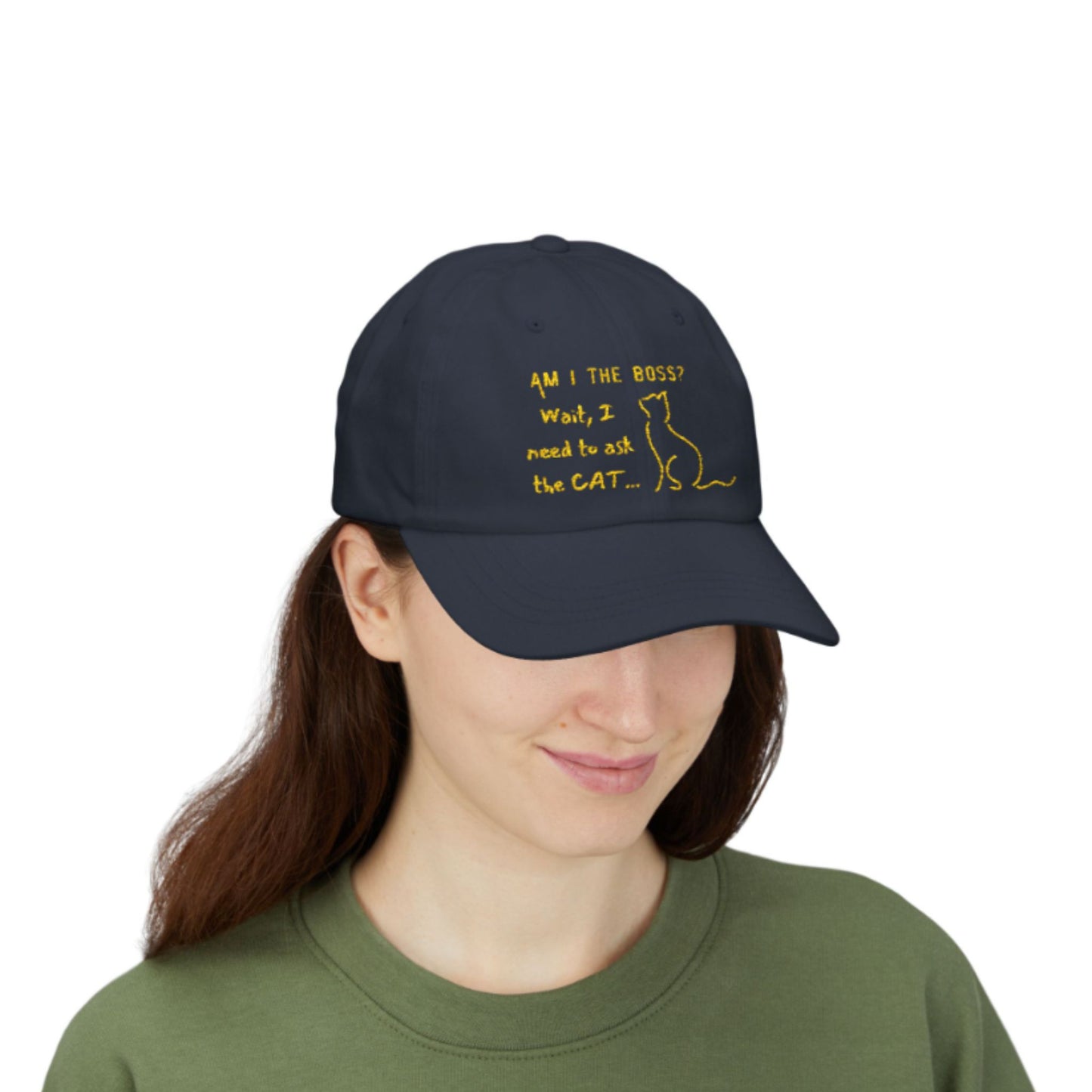 Funny Cat Owner Baseball Cap - Embroidered Hat For Cat Lovers