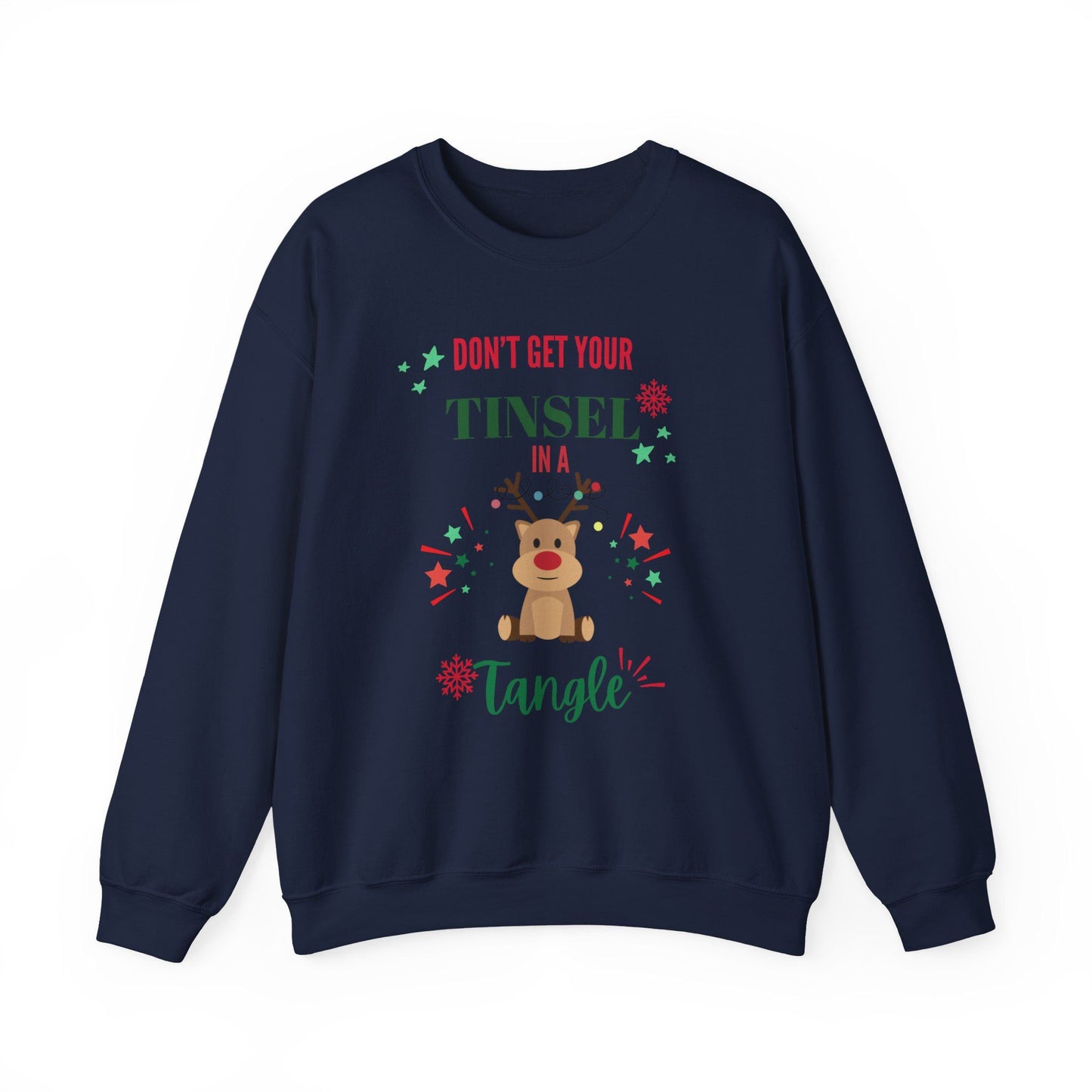 Don't Get Tinsel in a Tangle Sweatshirt – Funny Christmas Pullover