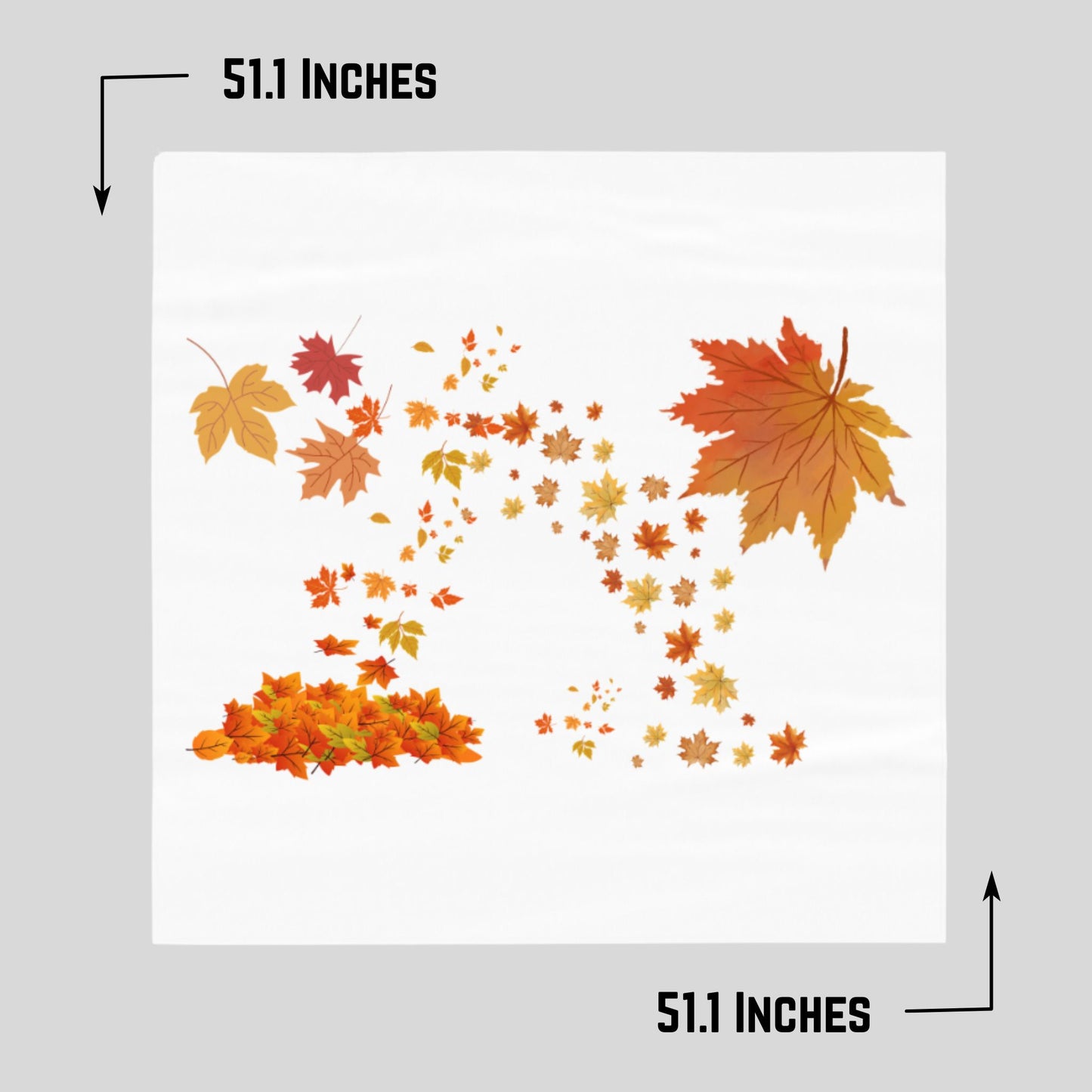 Autumn Fall Leaves Tablecloth | Thanksgiving & Family Dinner Decor