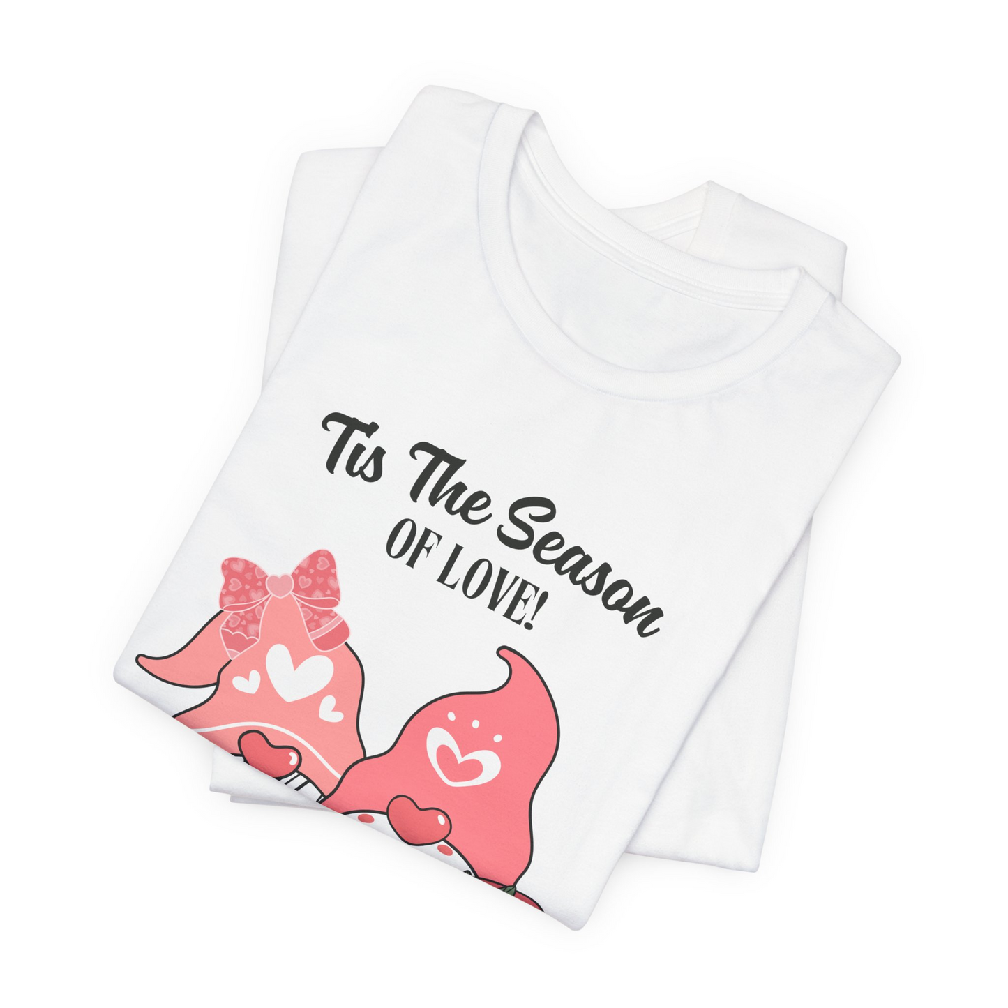 Personalized Gnome Love Tee – Custom Couple's Name Shirt for Love