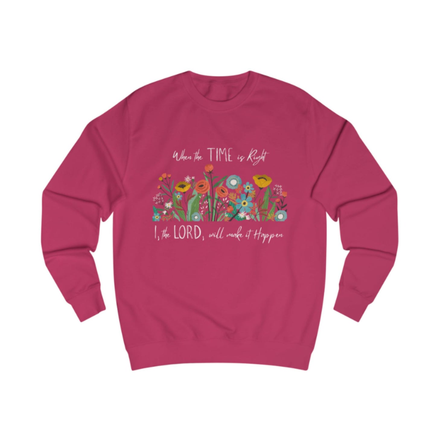 Floral Inspirational Woman Christian Sweatshirt | Cozy Spring Gift for Her