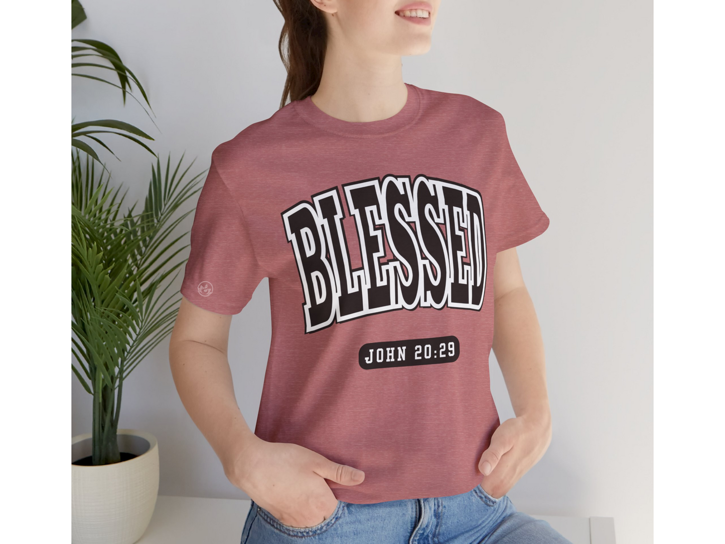 Blessed Shirt – John 20:29 Bible Verse Christian Tee for Men & Women
