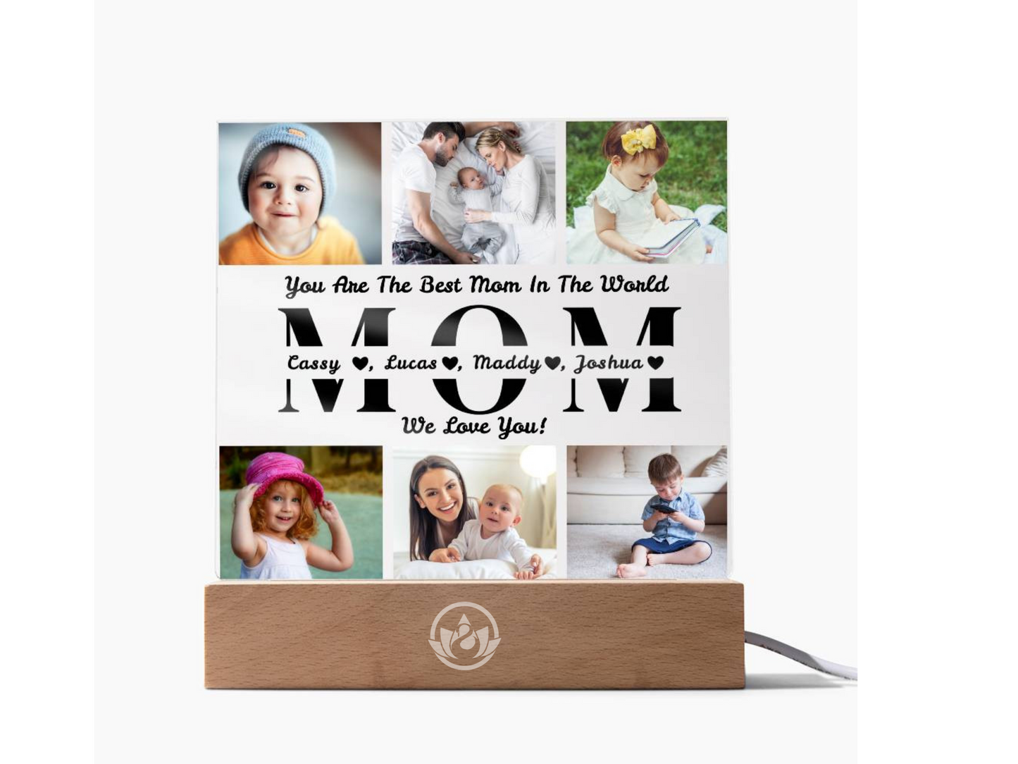 Personalized Photo Collage Night Light Acrylic Plaques