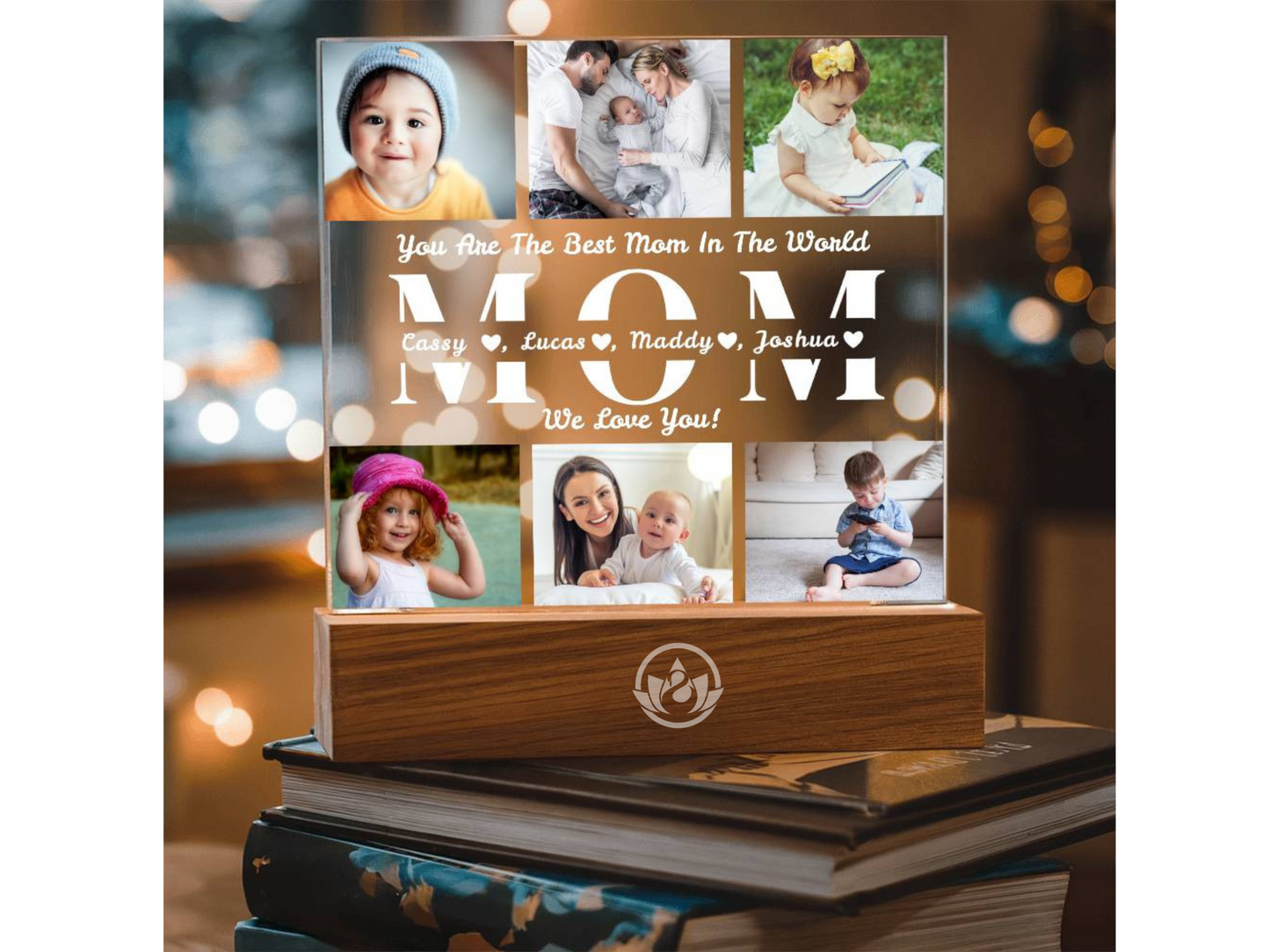 Personalized Photo Collage Night Light Acrylic Plaques
