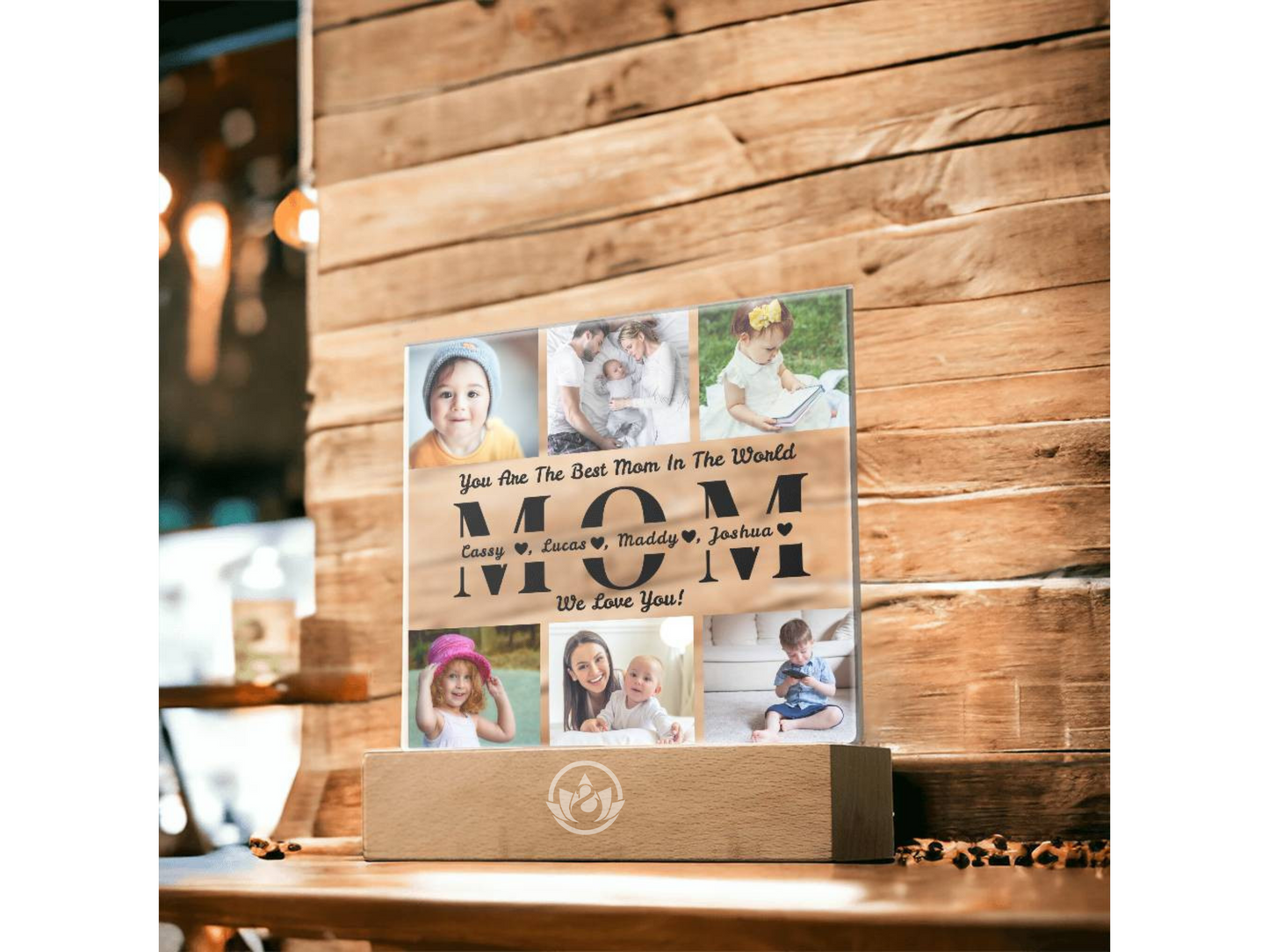 Personalized Photo Collage Night Light Acrylic Plaques