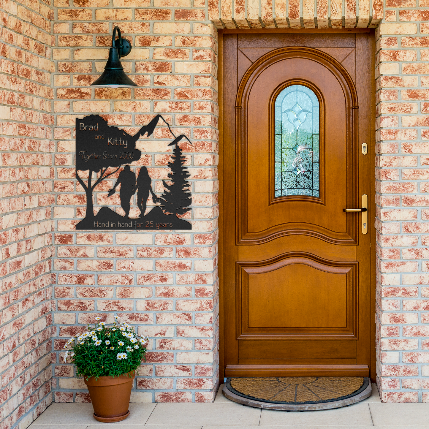 Anniversary_Metal_Sign_-_Personalized_25_Black_Brick_Entrance_Mockup.png