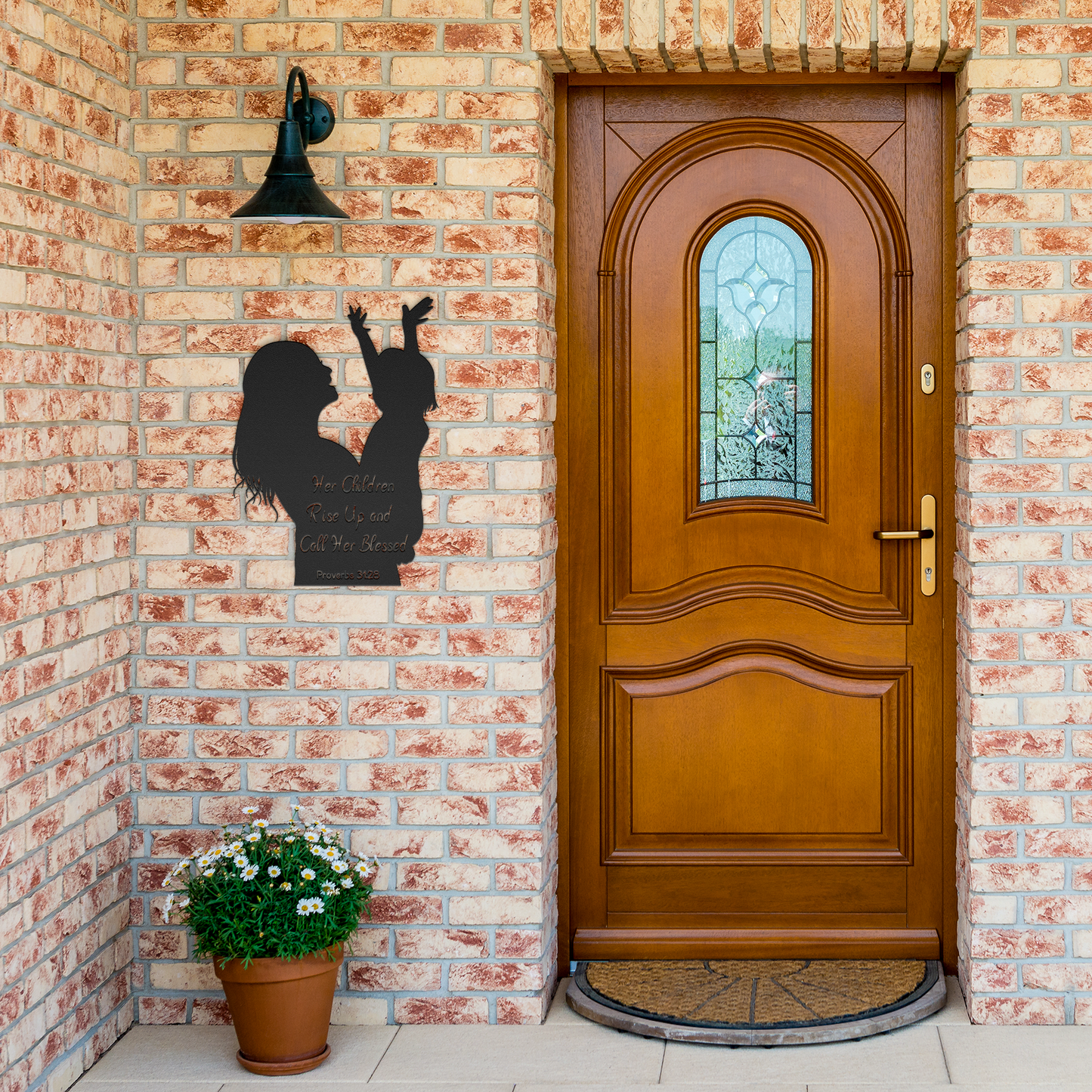 Mothers_Day_Metal_Sign_Proverbs_3128_Black_Brick_Entrance_Mockup.png