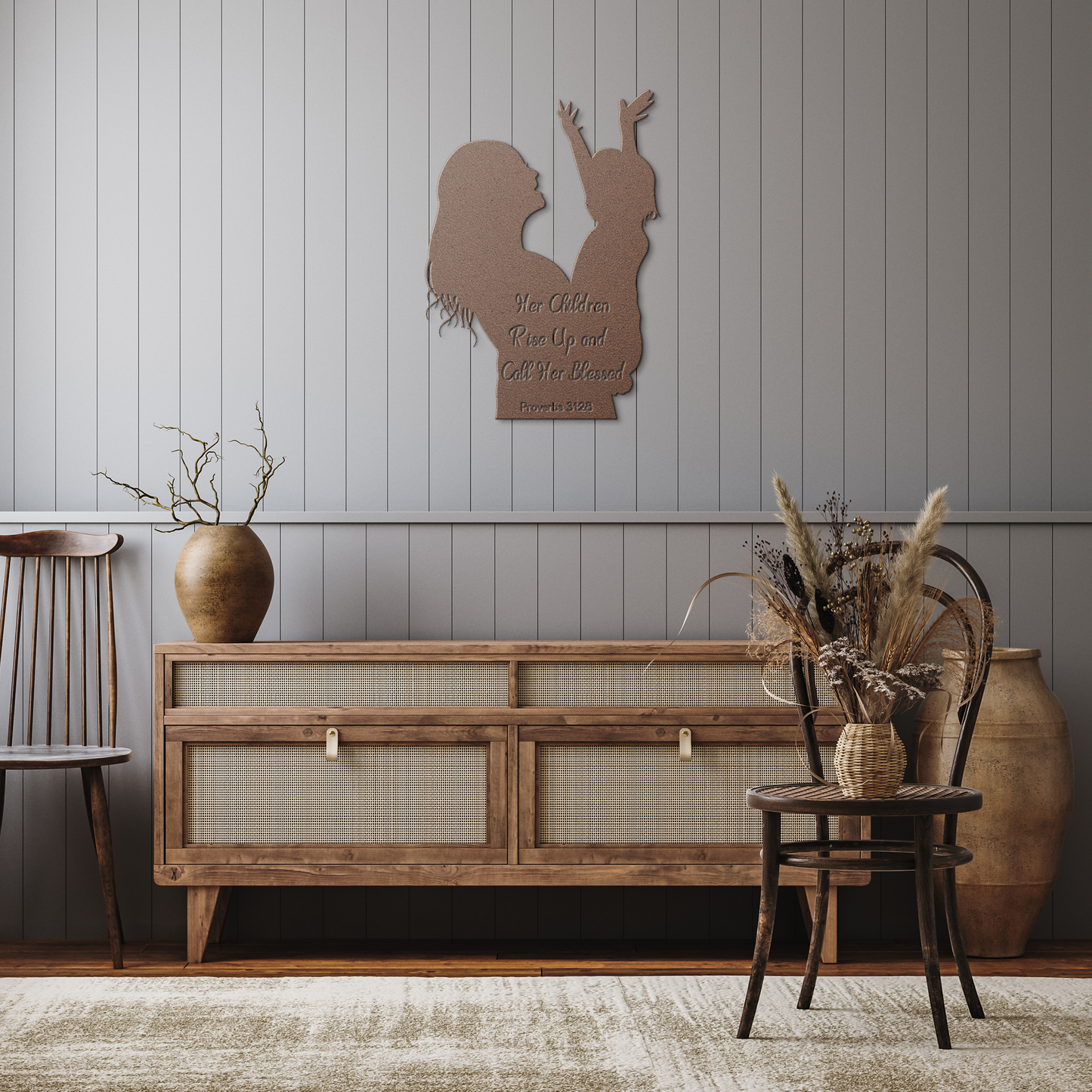 Mothers_Day_Metal_Sign_Proverbs_3128_Copper_Rustic_Hallway_Mockup.png