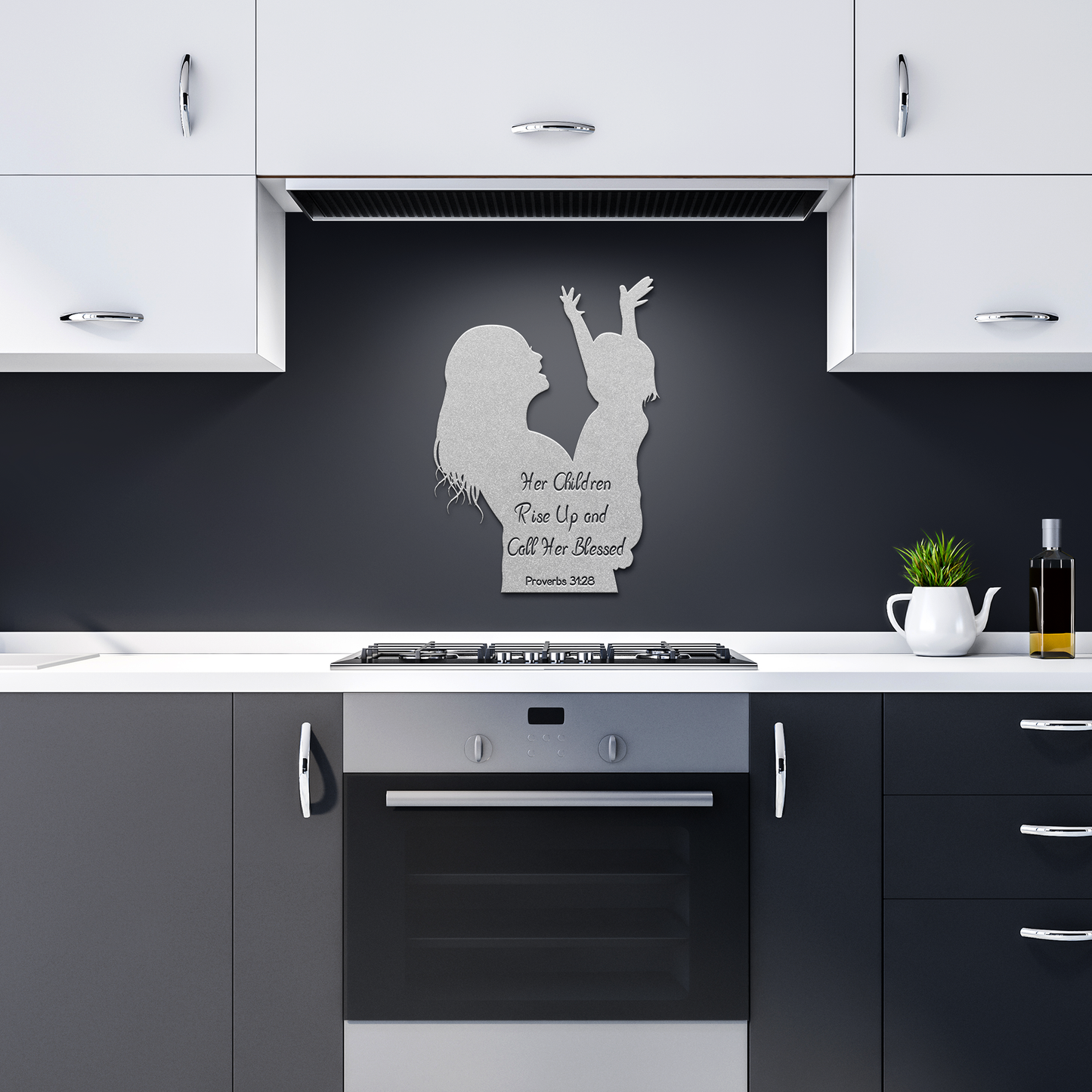Mothers_Day_Metal_Sign_Proverbs_3128_Silver_Dark_Kitchen_Mockup.png