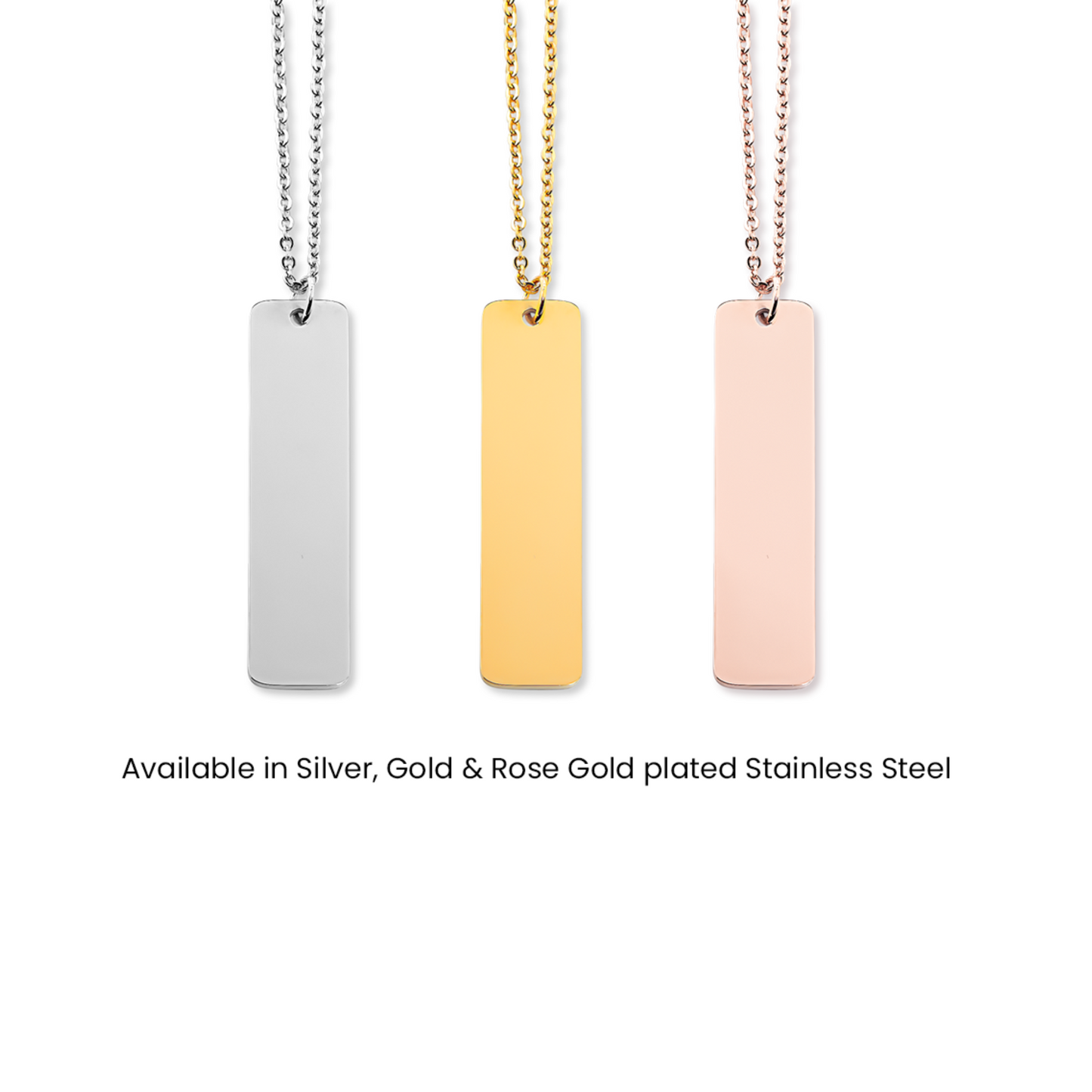 Personalized Engraved Birth Flower & Name Necklace - Custom Jewelry