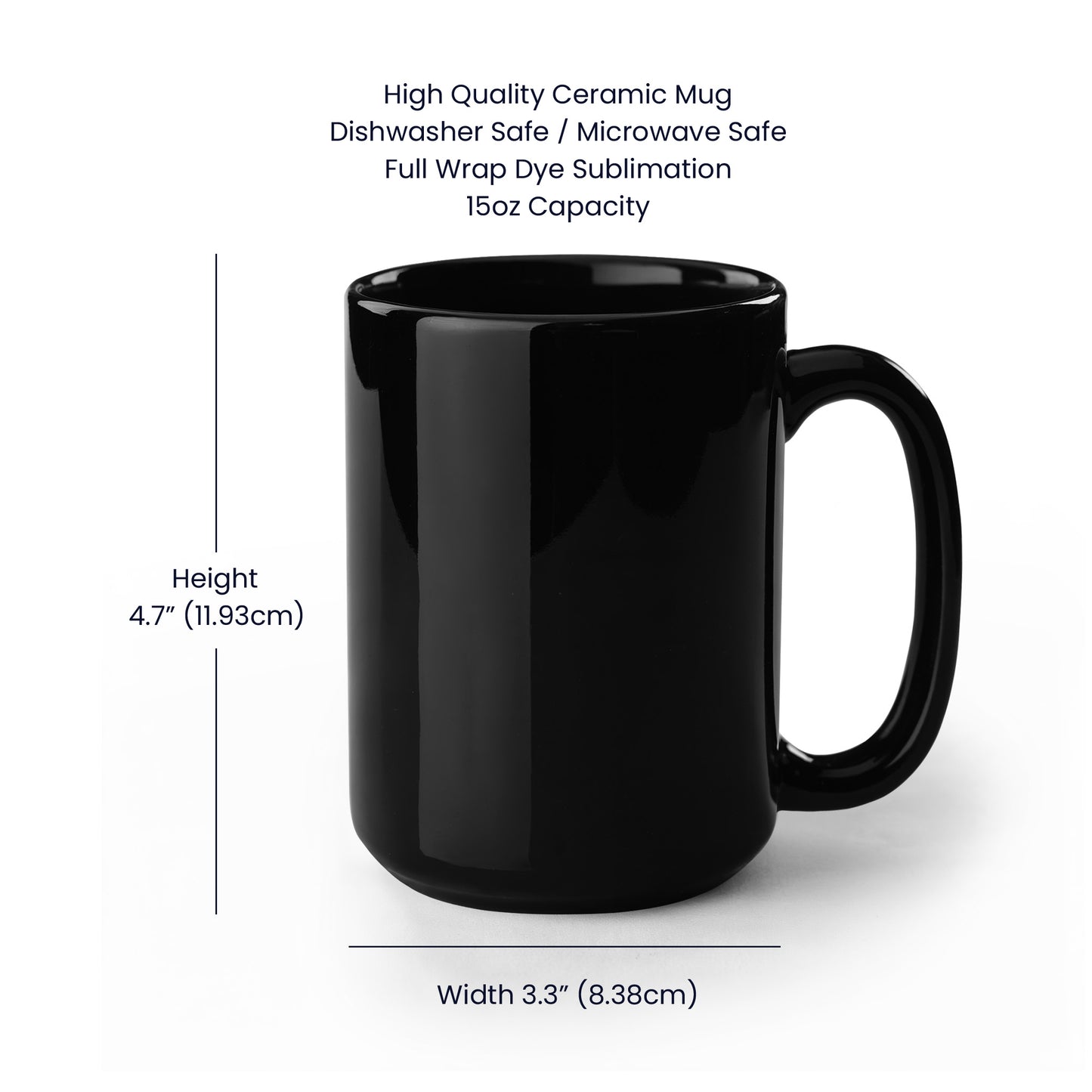 God Loves Me Mug – What’s Your Super Power Black Ceramic Coffee Mug