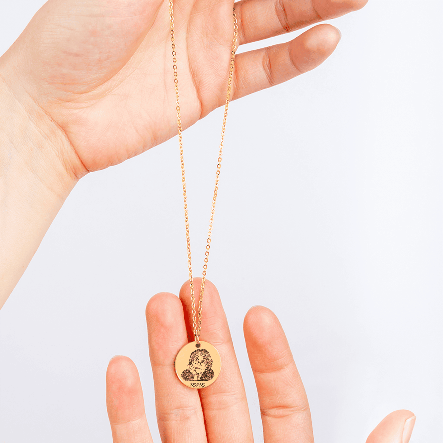 Customize Human Portrait Pendant Necklace Jewelry