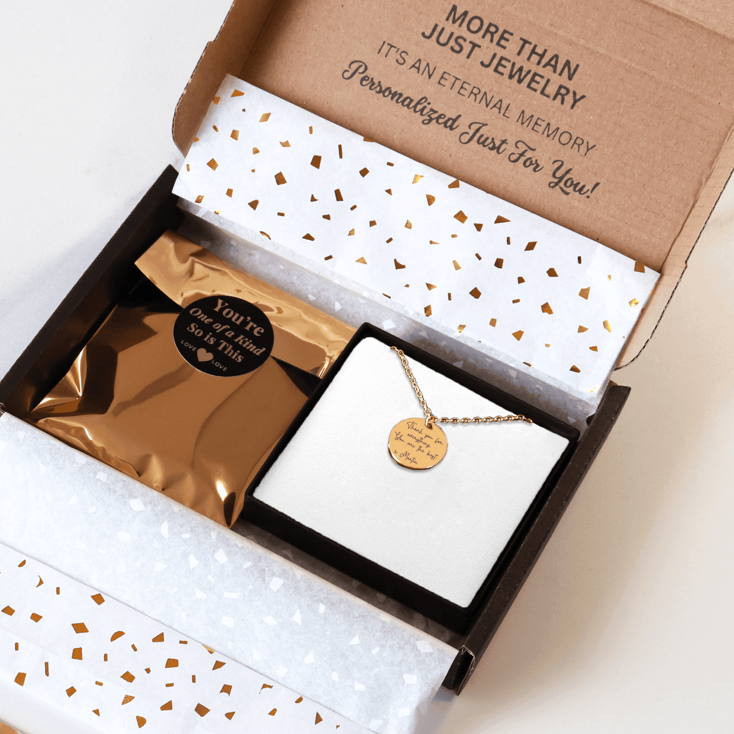 Custom Message & Name Necklace - Personalized Engraved Jewelry