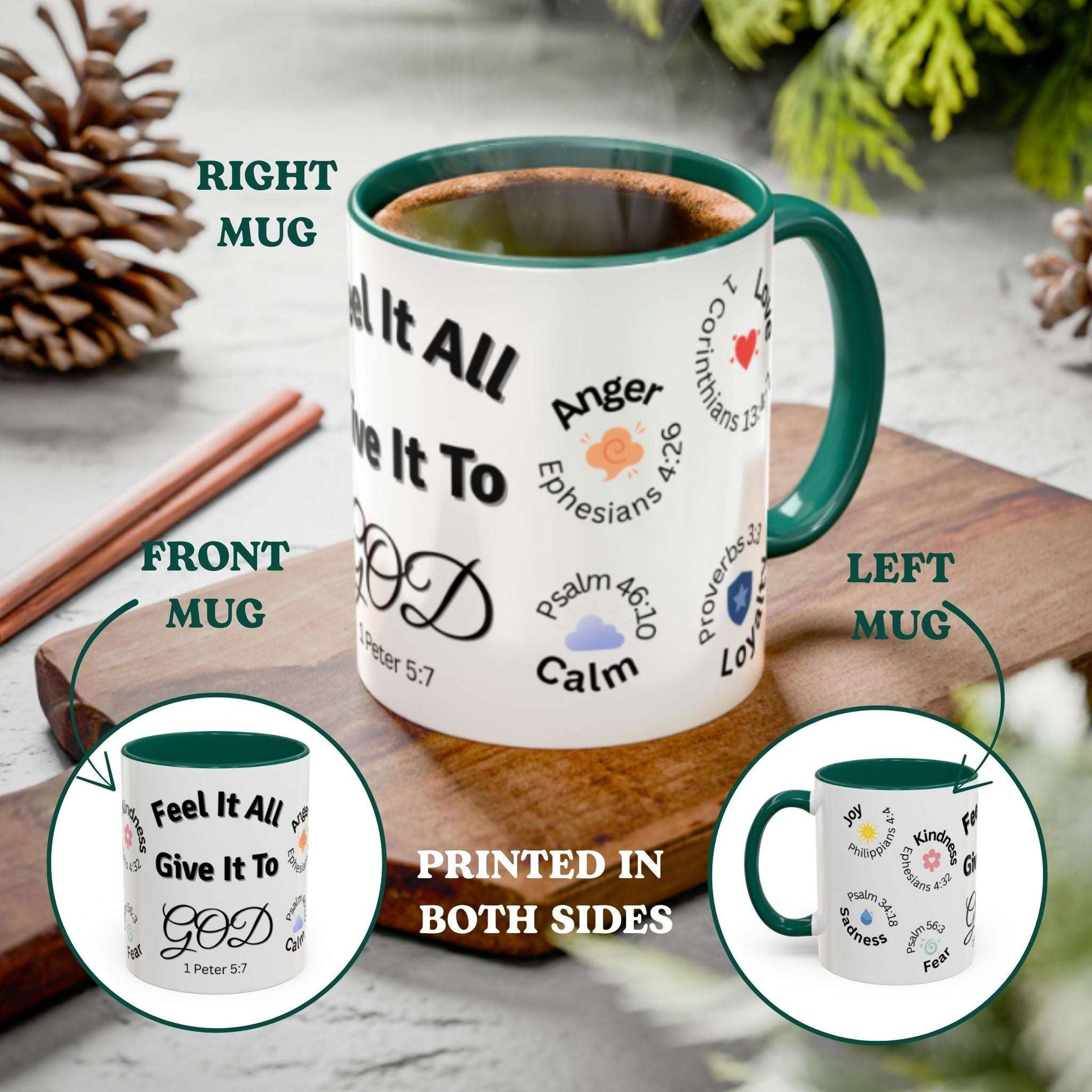 Feel It All Faith Mug | Christian Two-Tone Coffee Cup 11oz & 15oz
