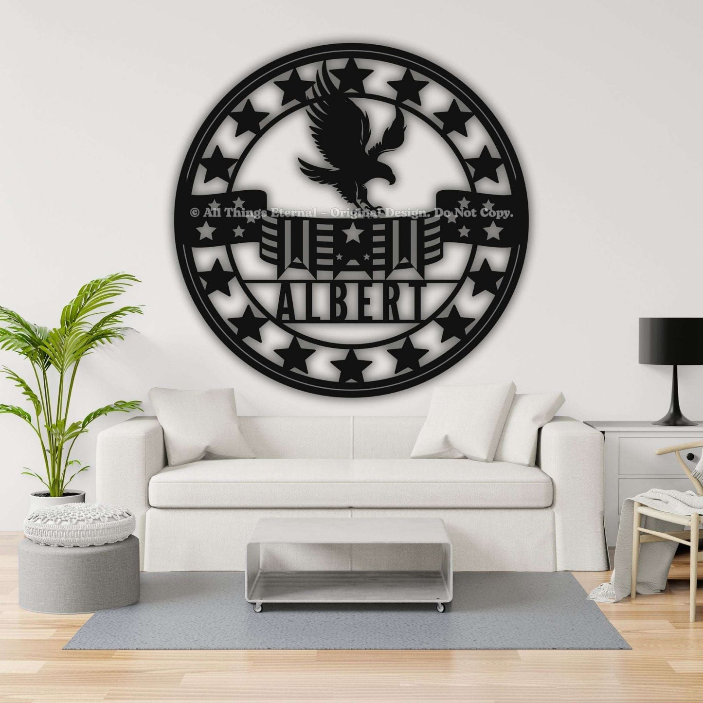 Custom Patriotic Metal Sign- Military Gifts Decor