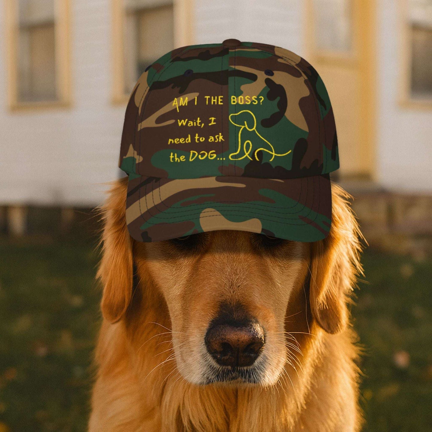Am I the Boss Wait, I Need to Ask the Dog - Funny Dog Owner Baseball Cap