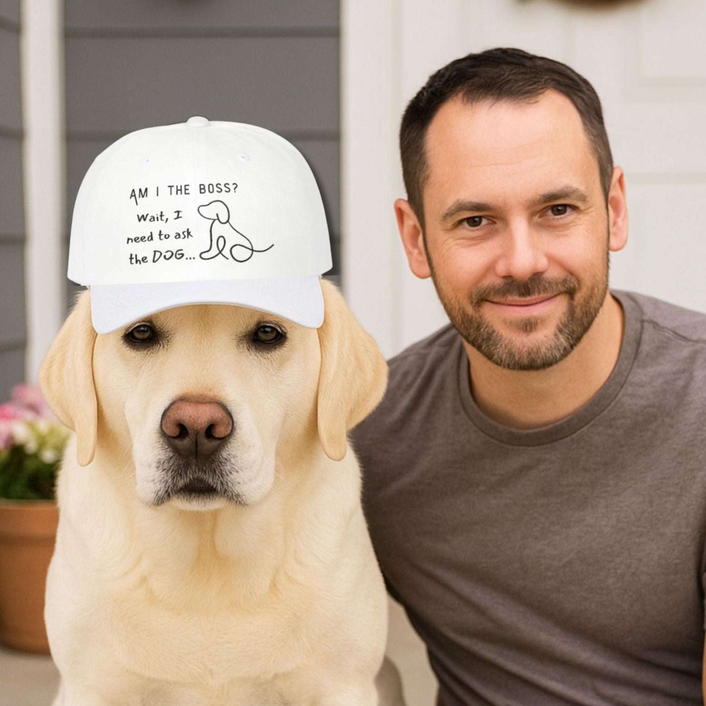Funny Dog Owner Baseball Cap- Humorous  Embroidered Hat For Pet Lovers