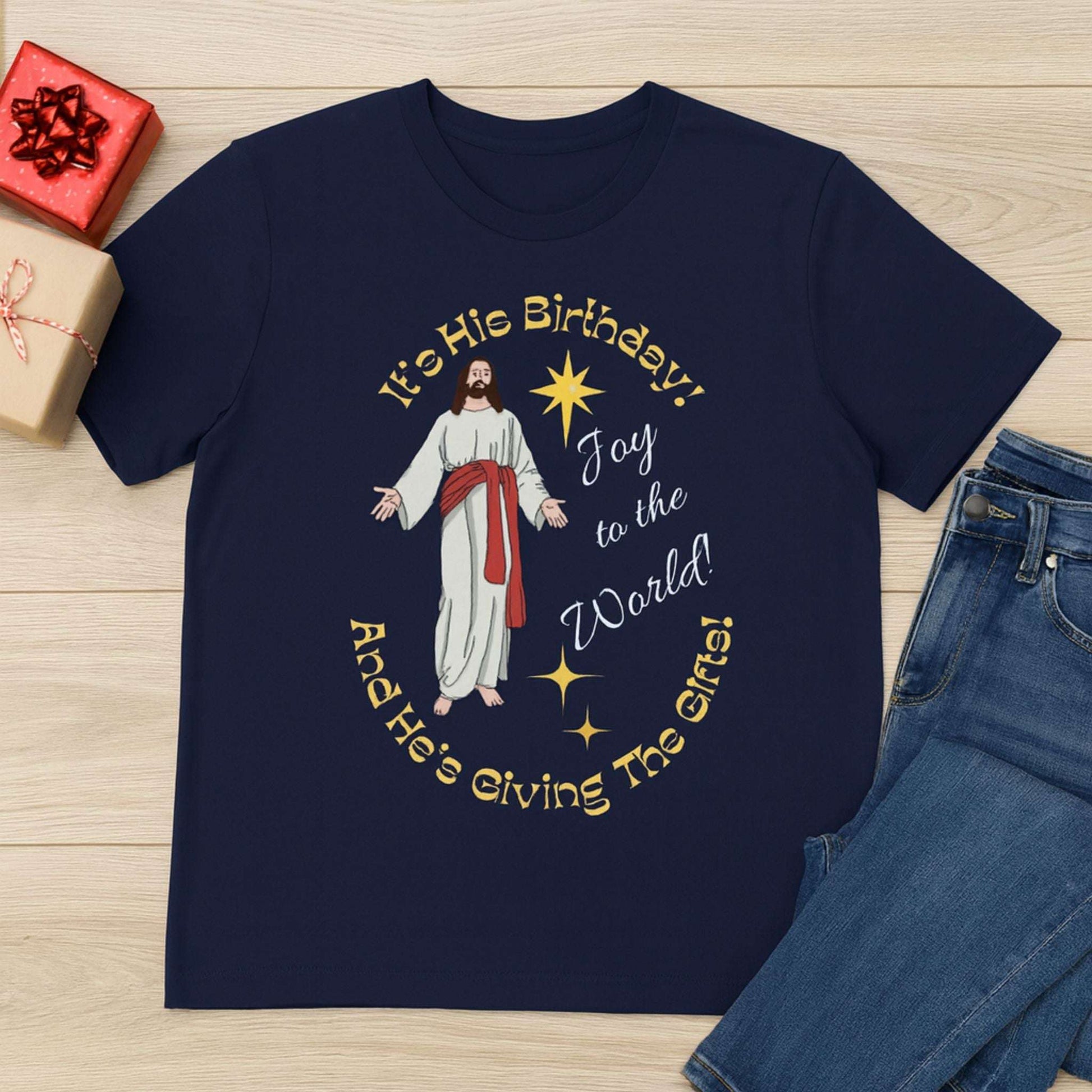 Joy To The World Christian Christmas T-Shirt