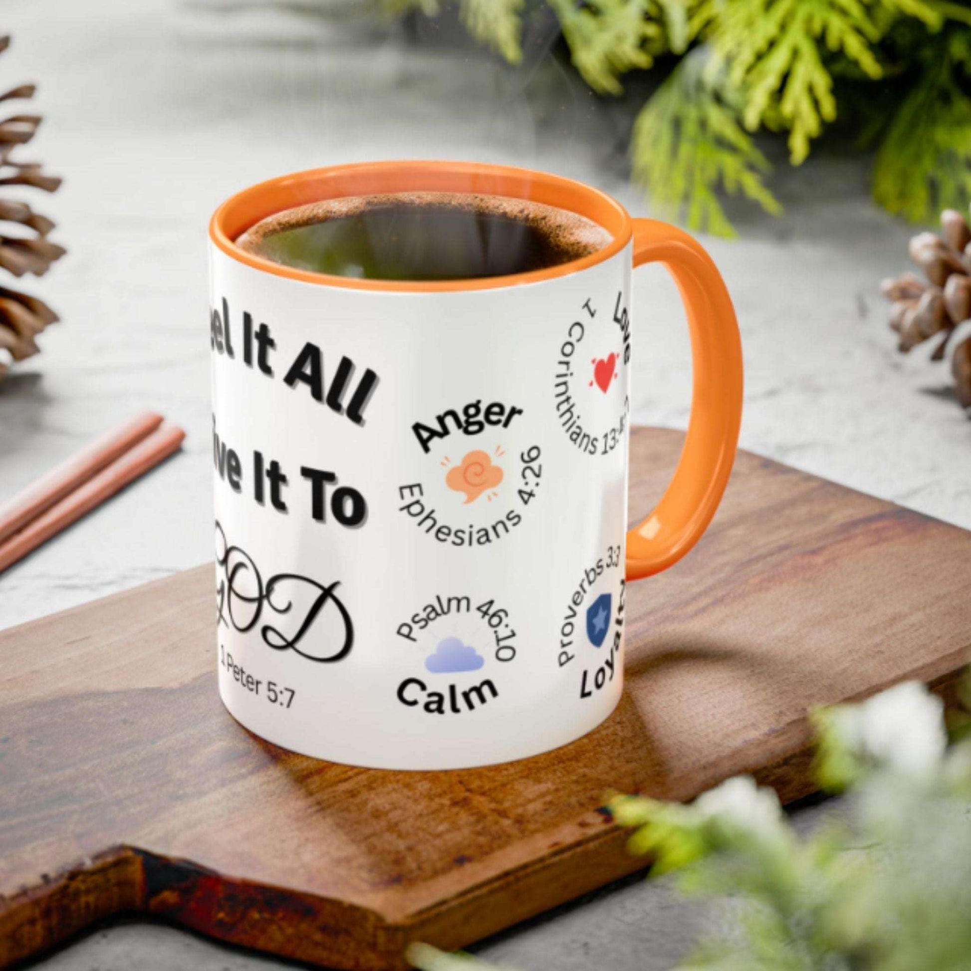 Feel It All Faith Mug | Christian Two-Tone Coffee Cup 11oz & 15oz