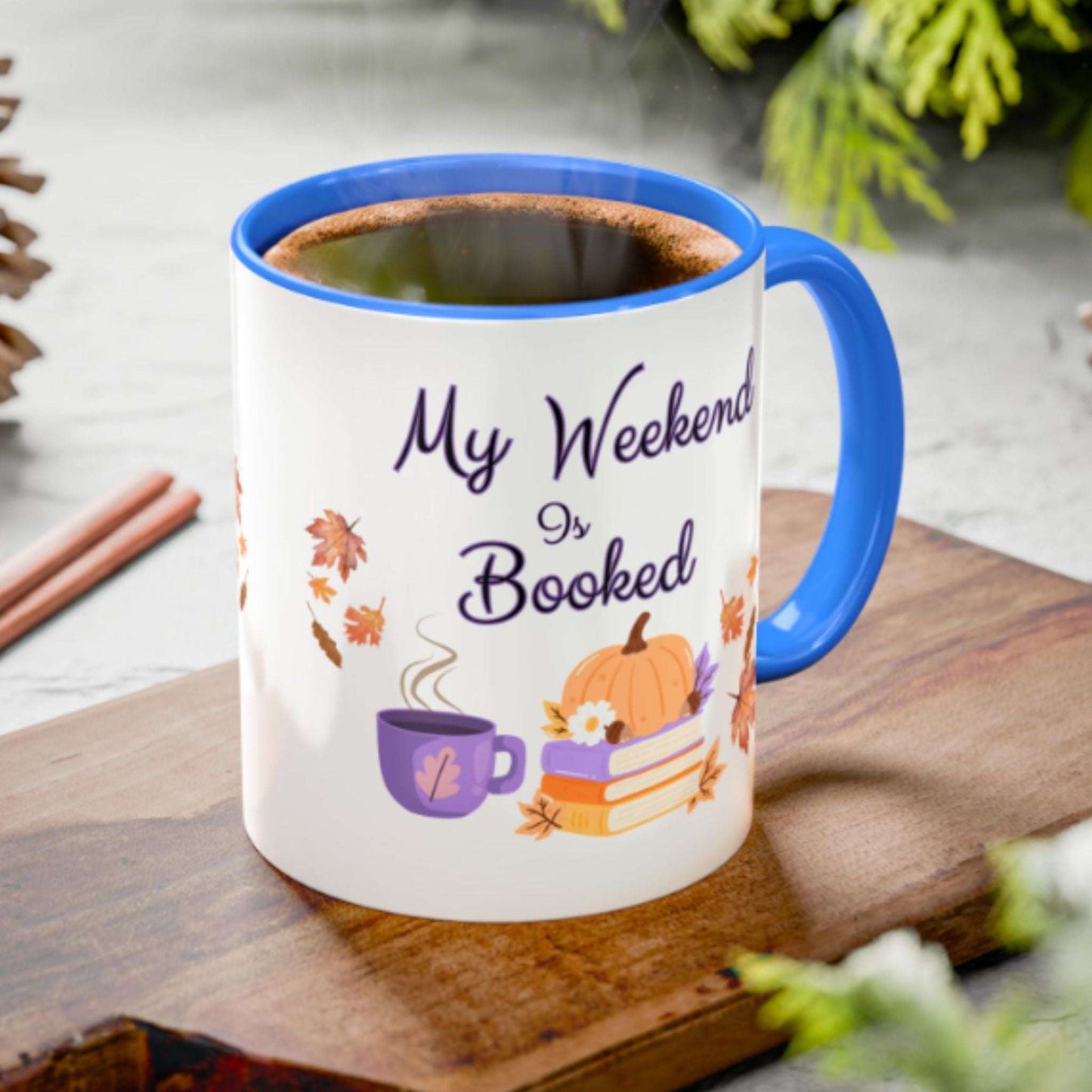 Cozy Fall Mug for Book Lovers – Autumn Reading Gift Coffee Tea Cup