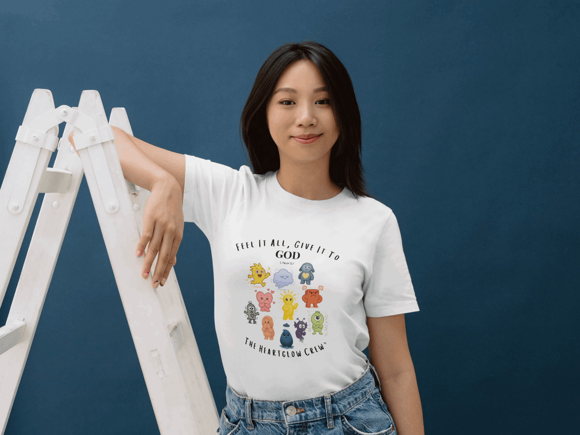 The Heartglow Crew™ Faith T-Shirt – Christian Emotional Characters Tee for Kids, Teens & Adults