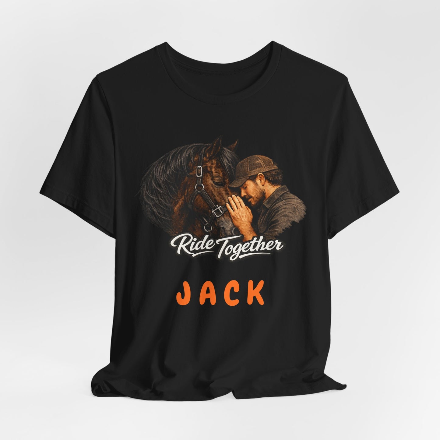 Personalized Ride Together Horse T-shirt for Men