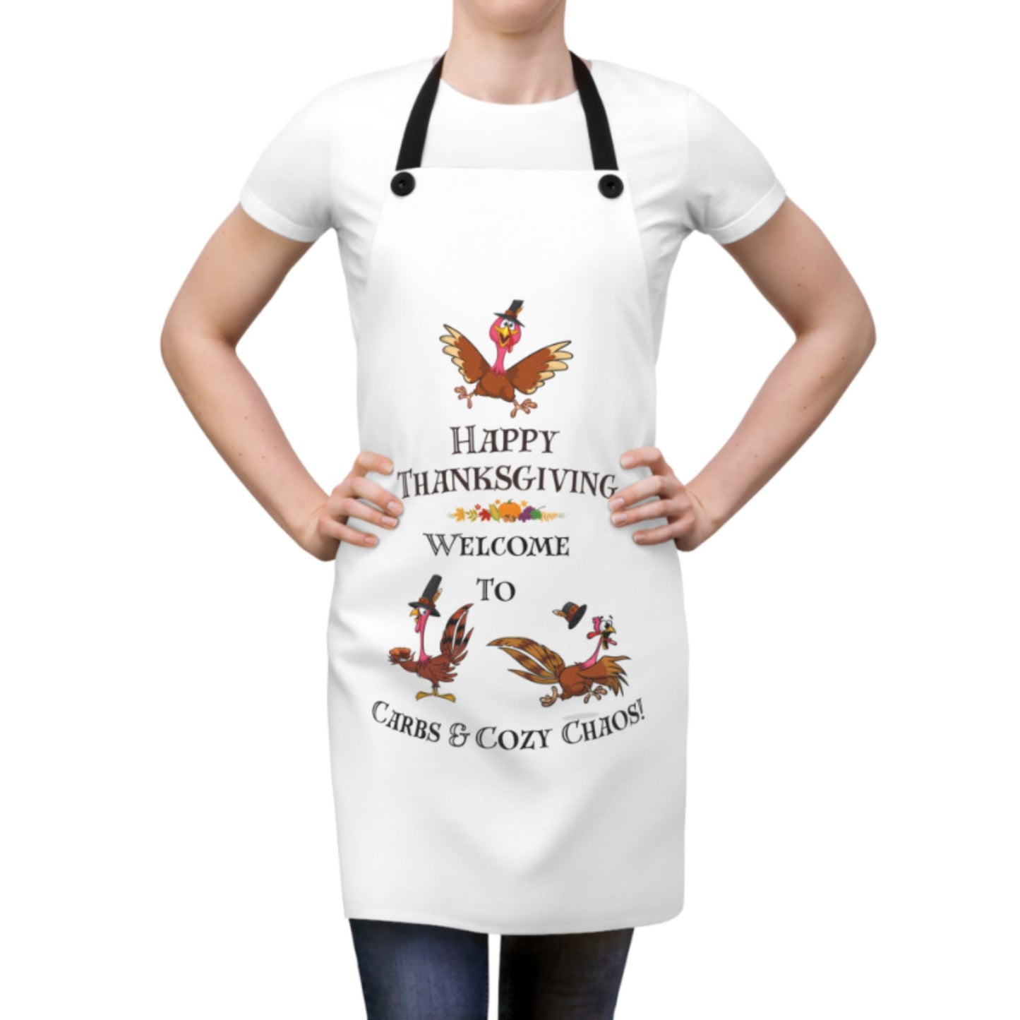 Carbs & Cozy Chaos Apron | Funny Fall Cooking Gift | Thanksgiving