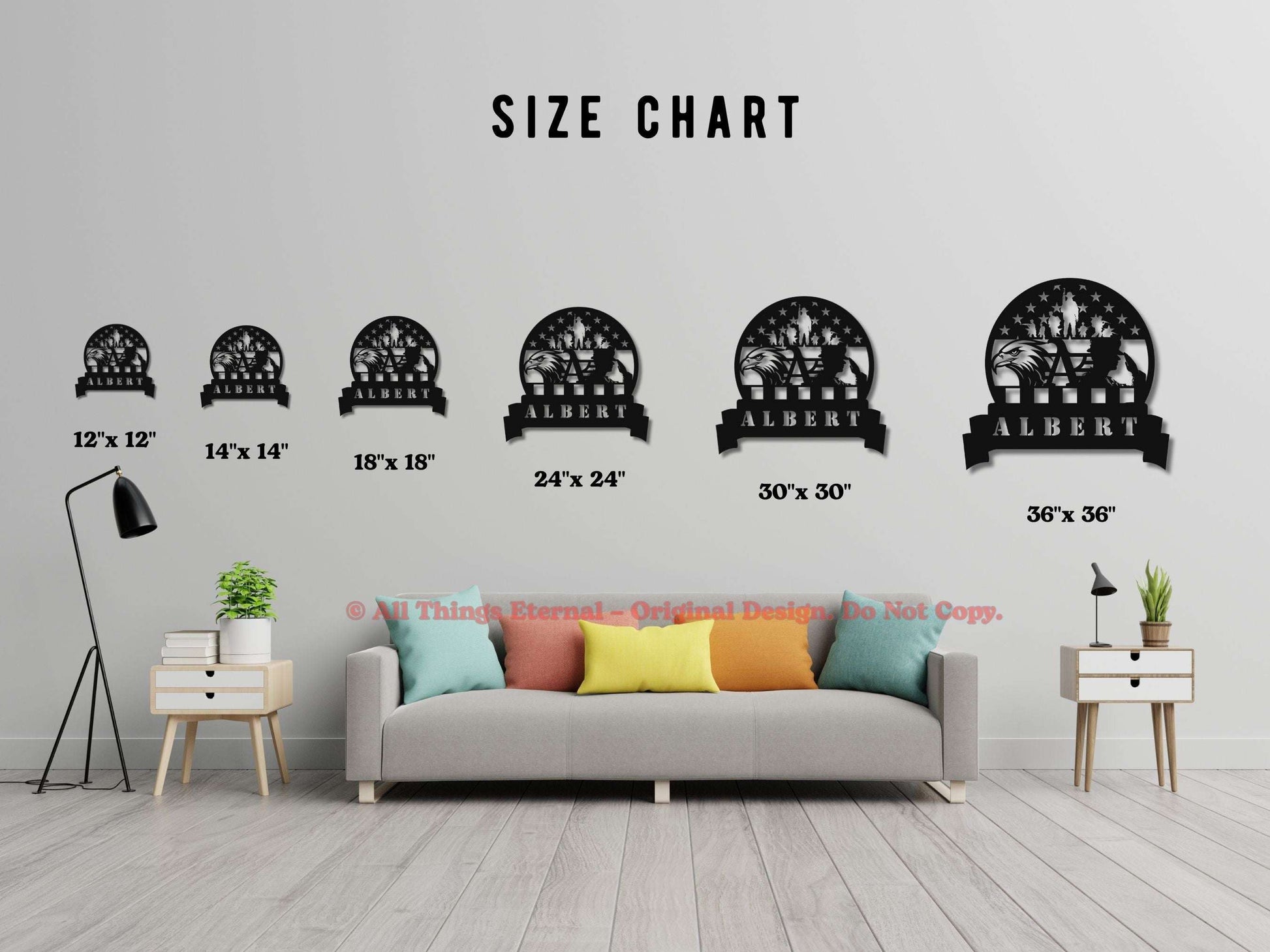 Personalized Wall Art – Independence Day Gifts for US Veterans