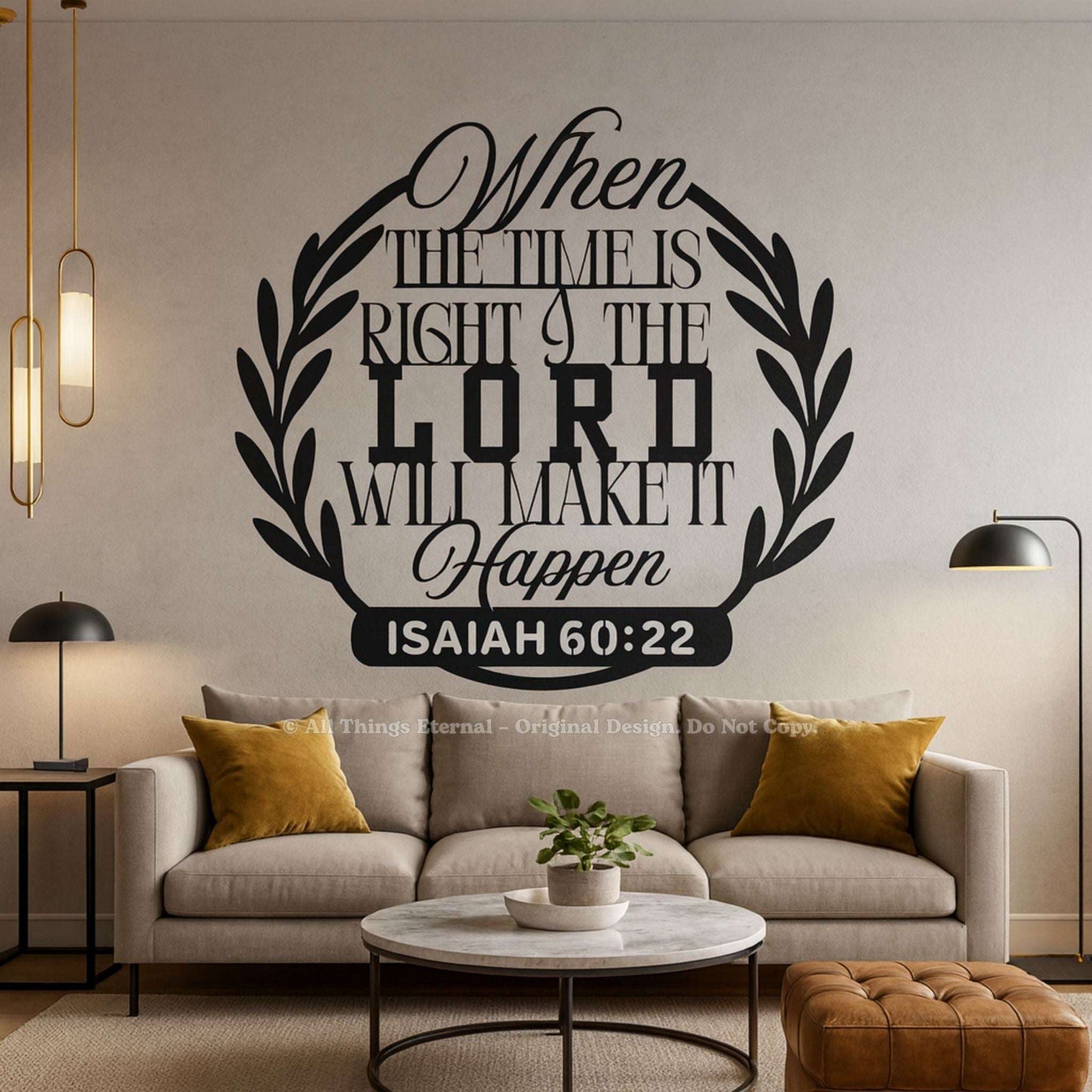 Isaiah 60:22 Christian Metal Sign – Inspirational Bible Verse Wall Art