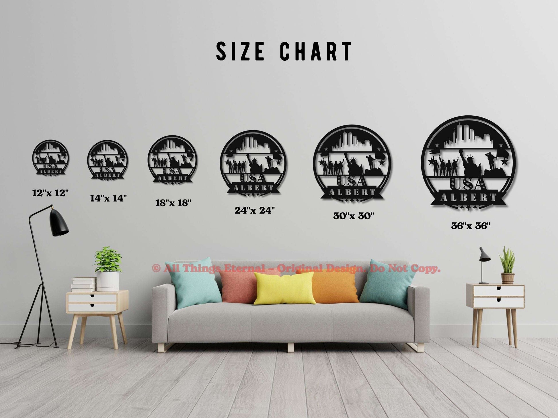 Personalized Patriotic Veterans Metal  Wall Sign