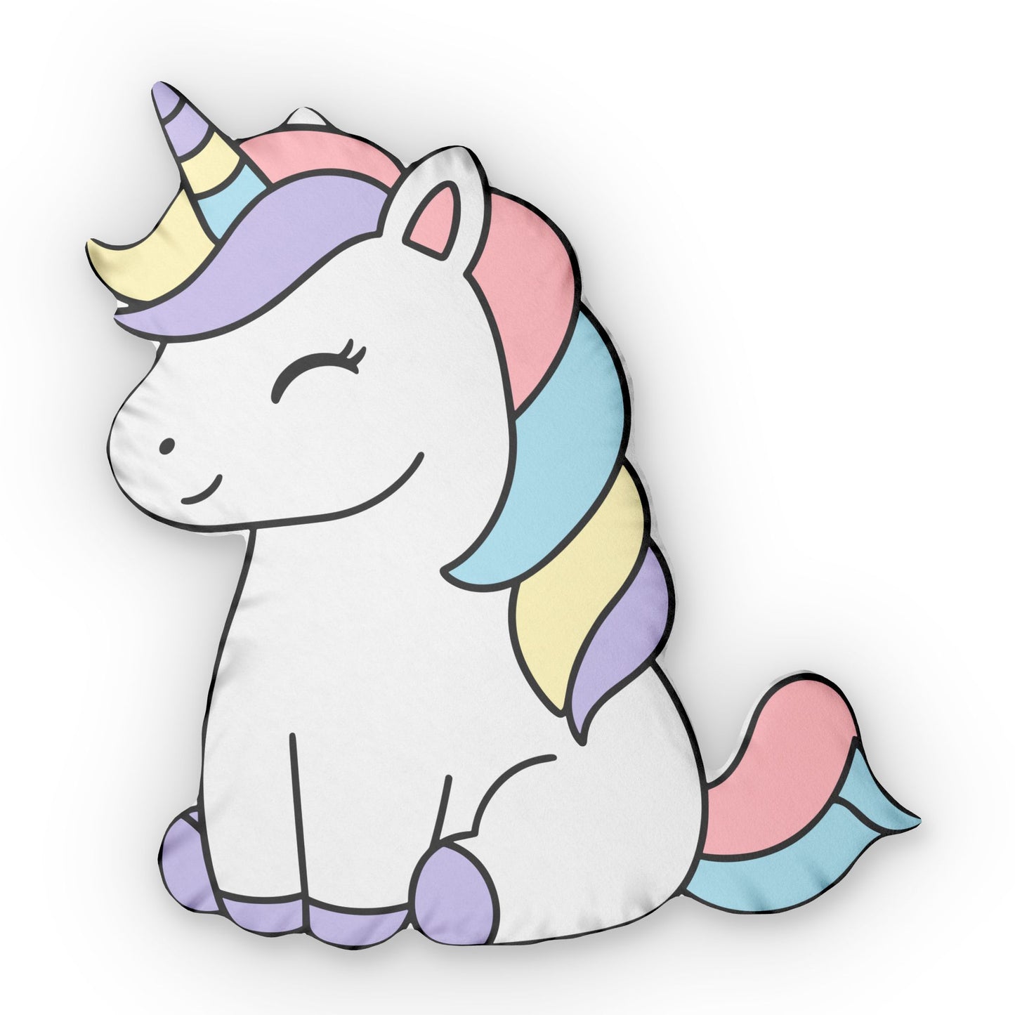 Rainbow Magical Unicorn Shaped Pillow | Cute Unicorn Pillow