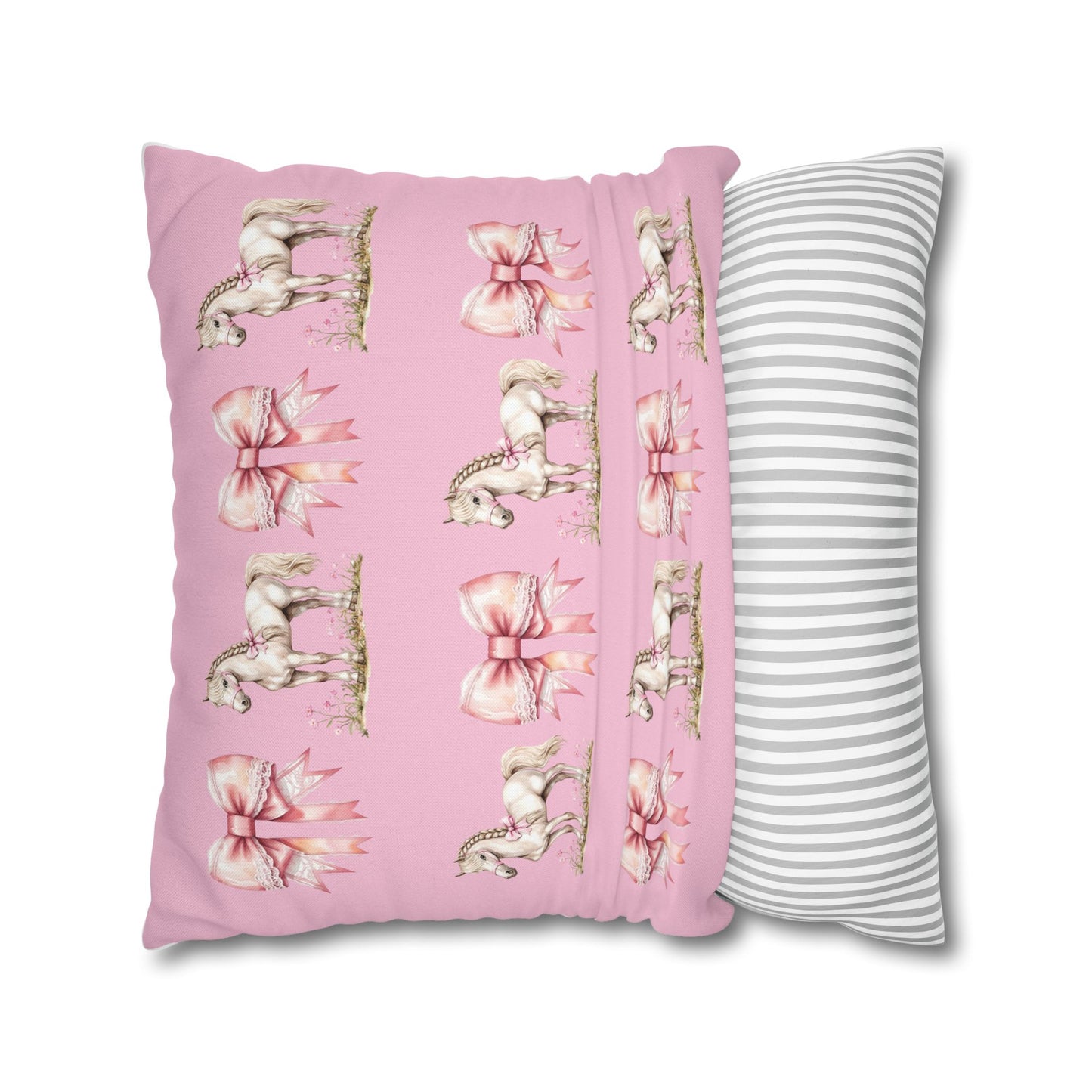 Custom Spun Polyester Square Pillowcase | Cozy Decorative Cushion Cover