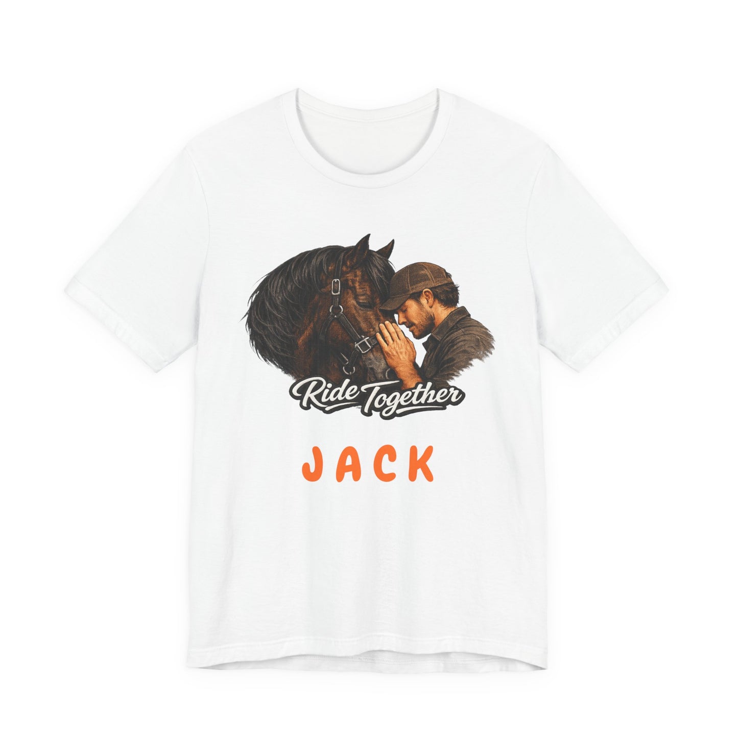 Personalized Ride Together Horse T-shirt for Men