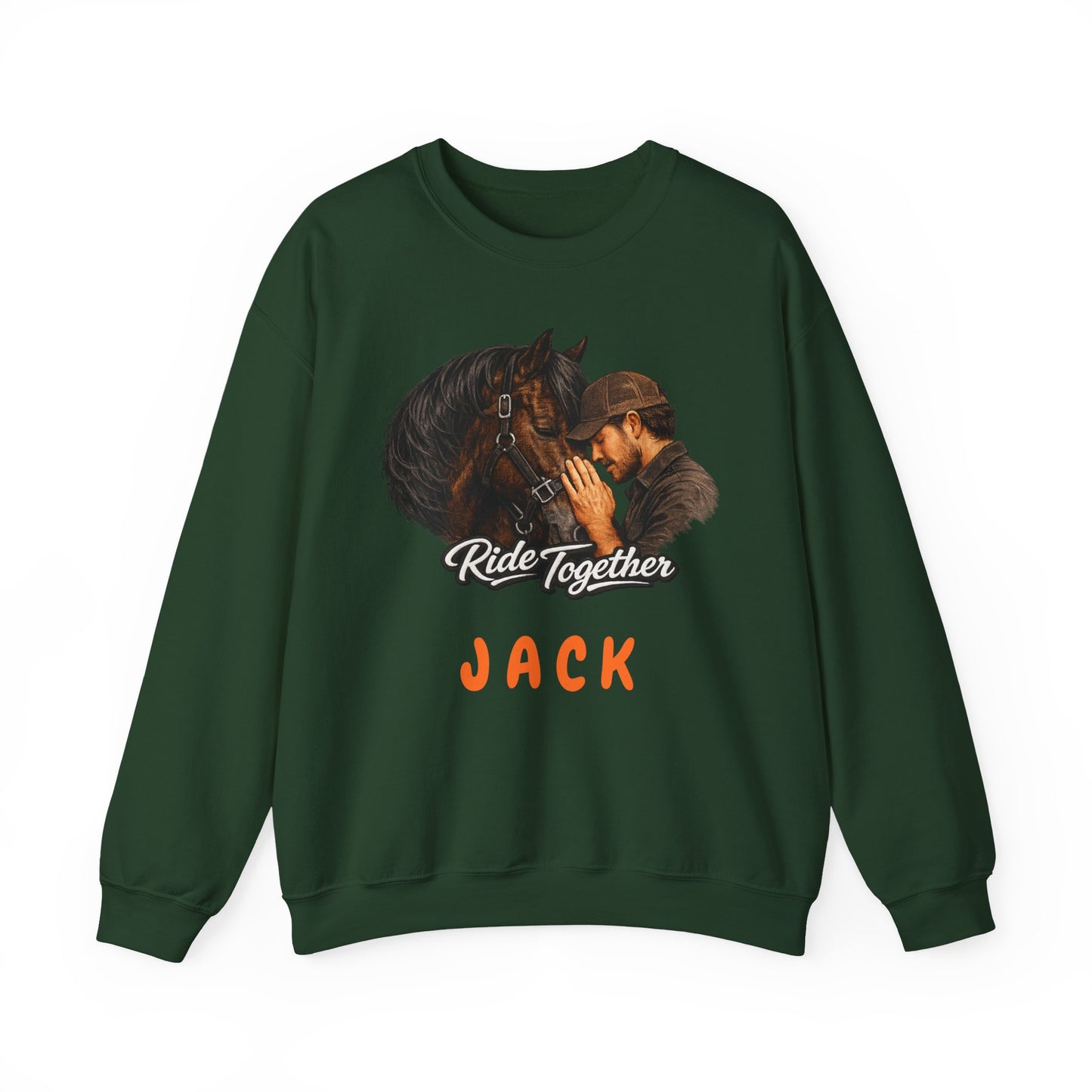 Personalized Ride Together Horse Sweatshirt for Men