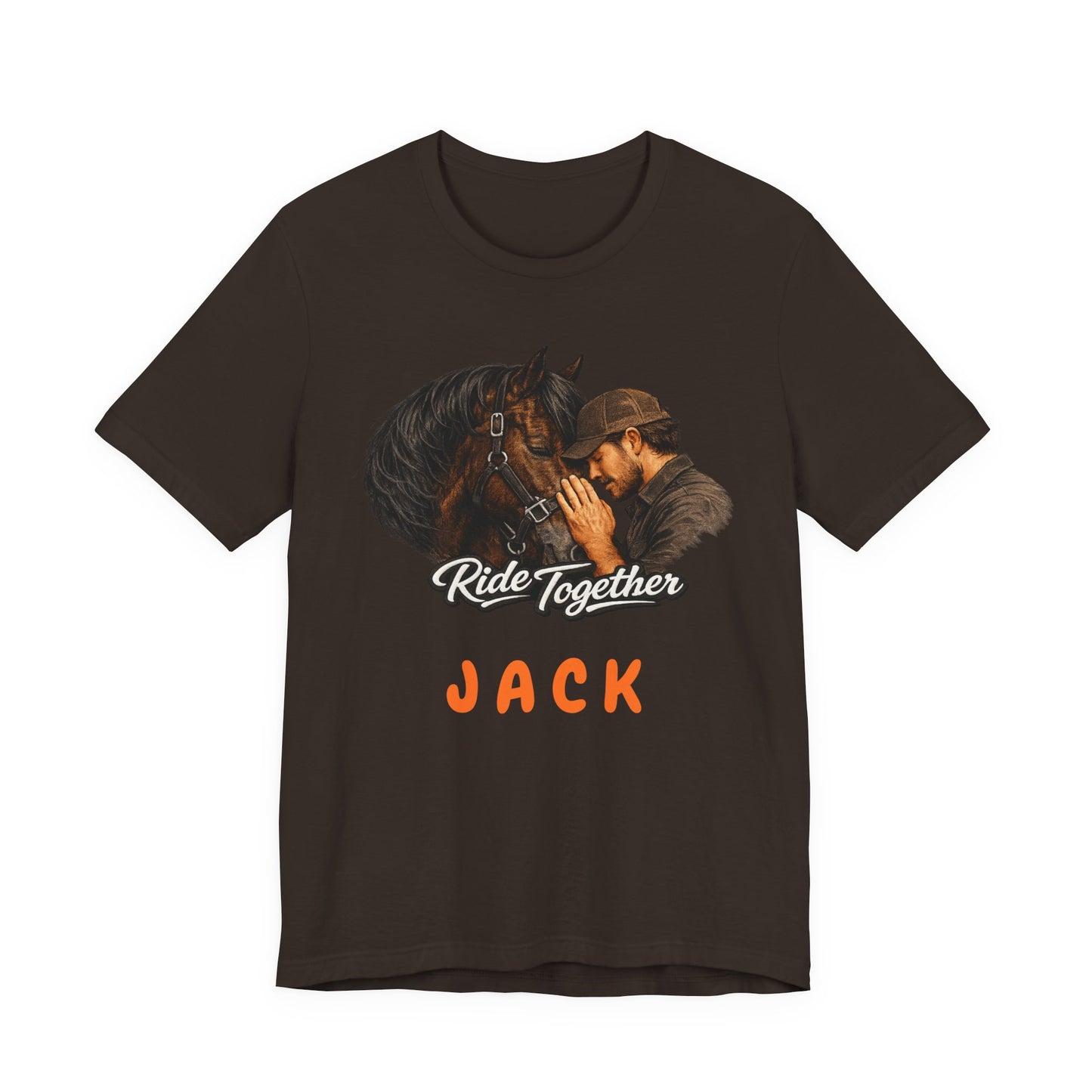 Personalized Ride Together Horse T-shirt for Men