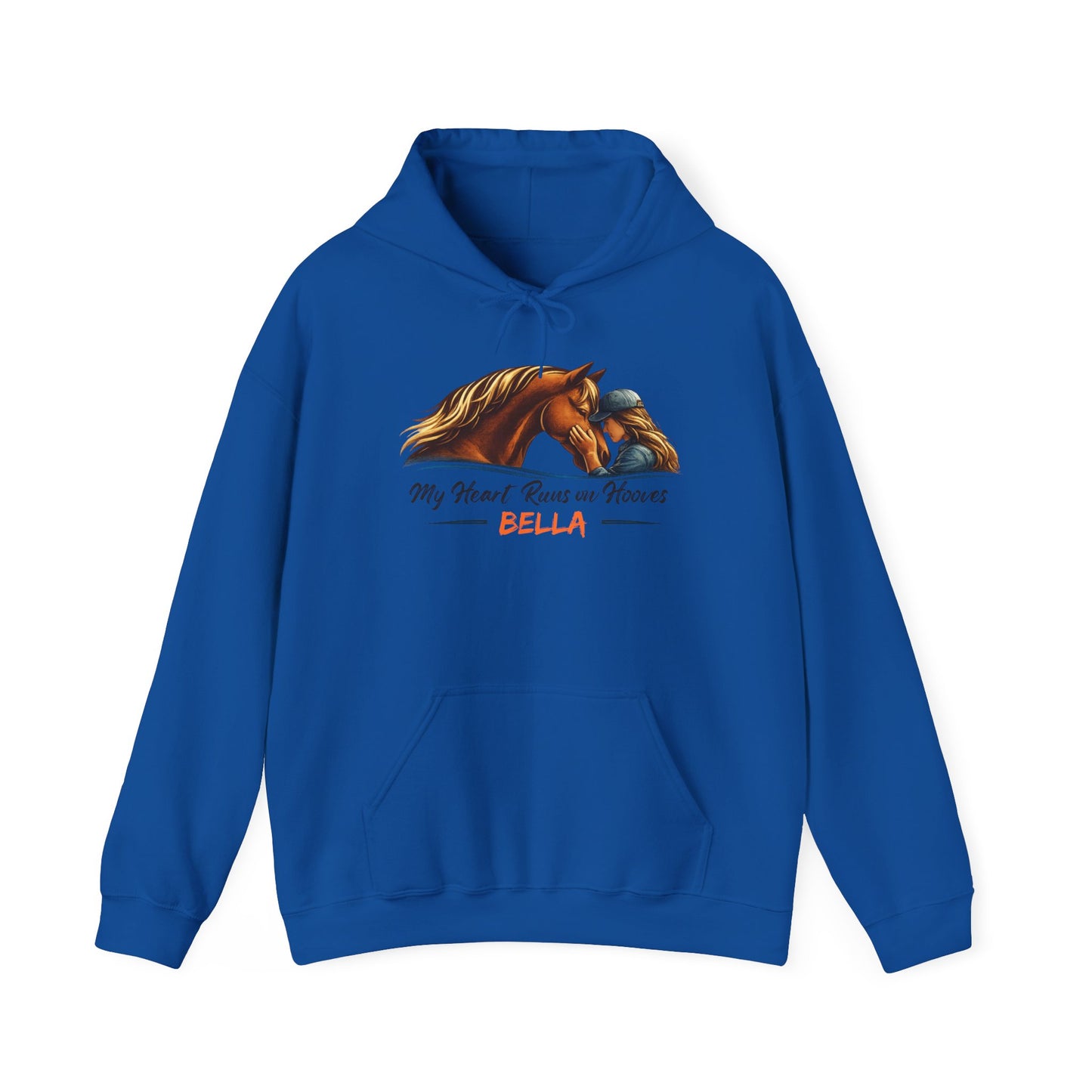 Personalized My Heart Runs on Hooves Hoodie for Women