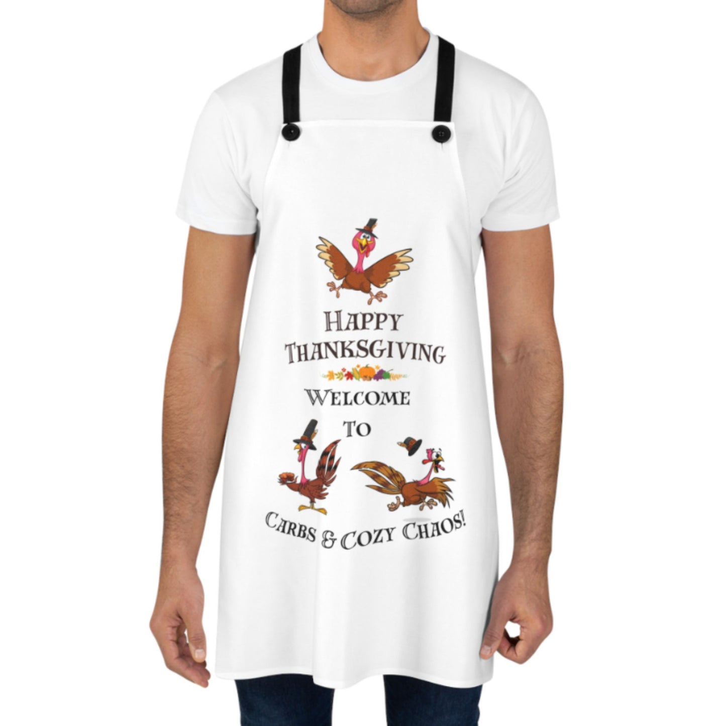 Carbs & Cozy Chaos Apron | Funny Fall Cooking Gift | Thanksgiving