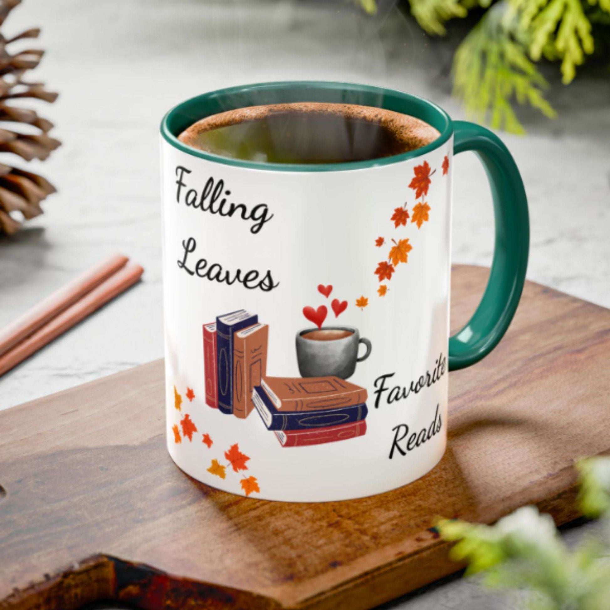 Book Lover Mug 11oz – Fall Coffee & Tea Cup, Inspirational Reading Gift