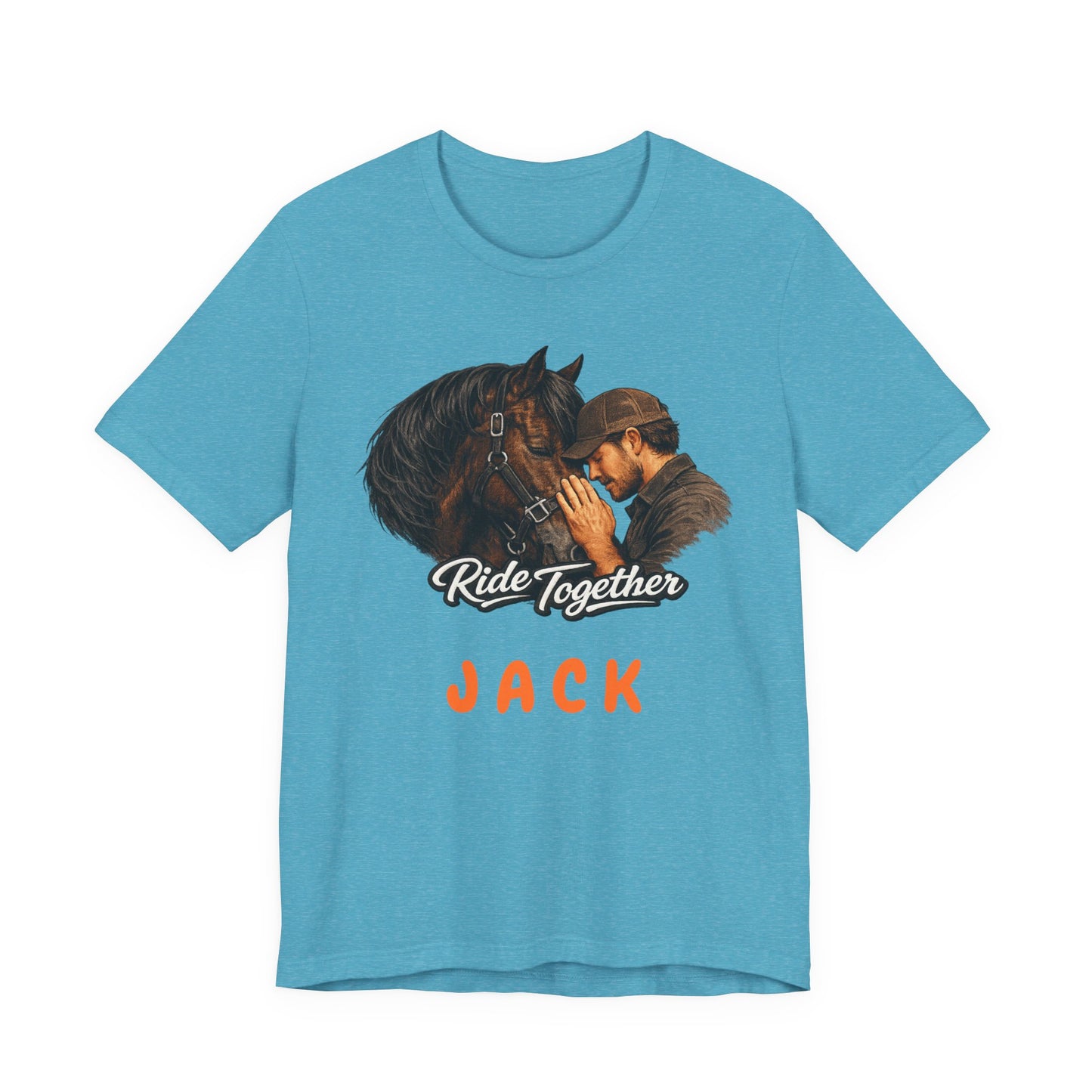 Personalized Ride Together Horse T-shirt for Men