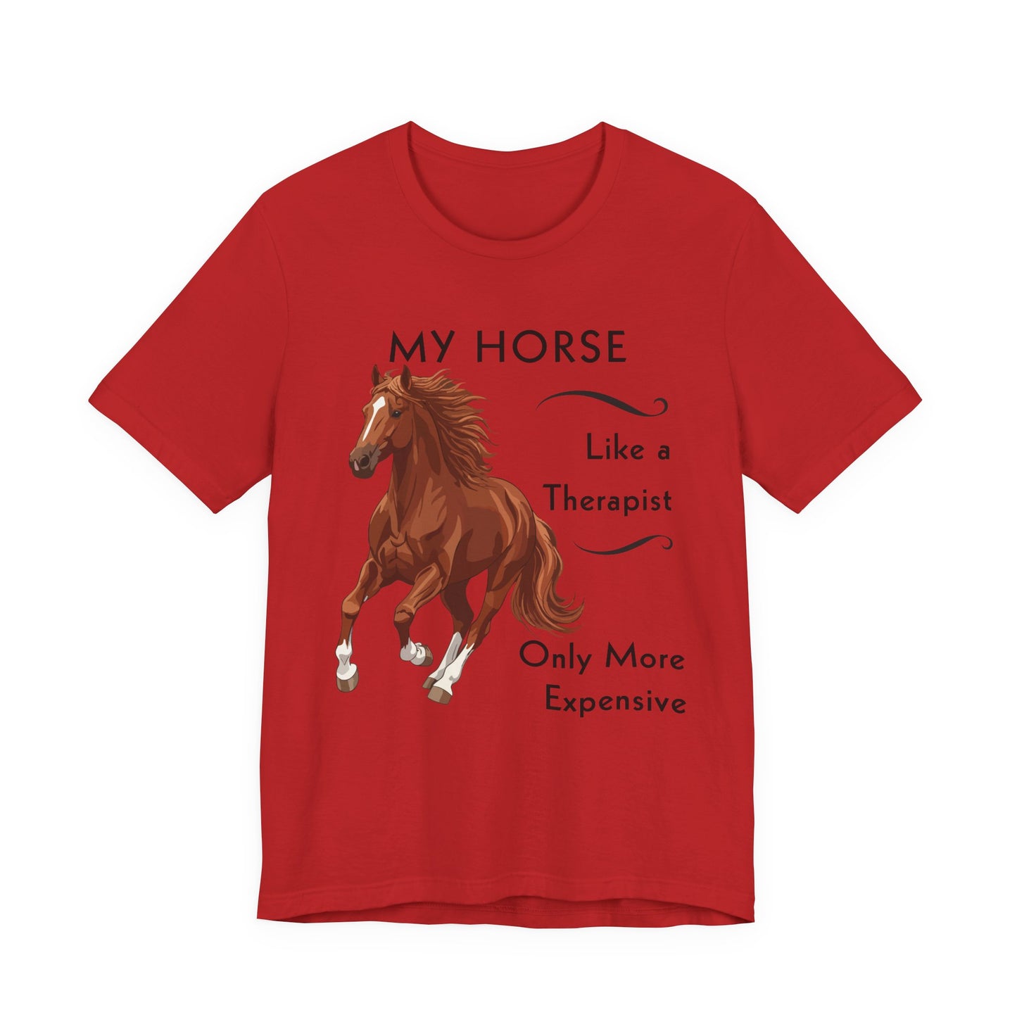My Horse Is My Therapist T-Shirt – Funny Horse Lover Tee