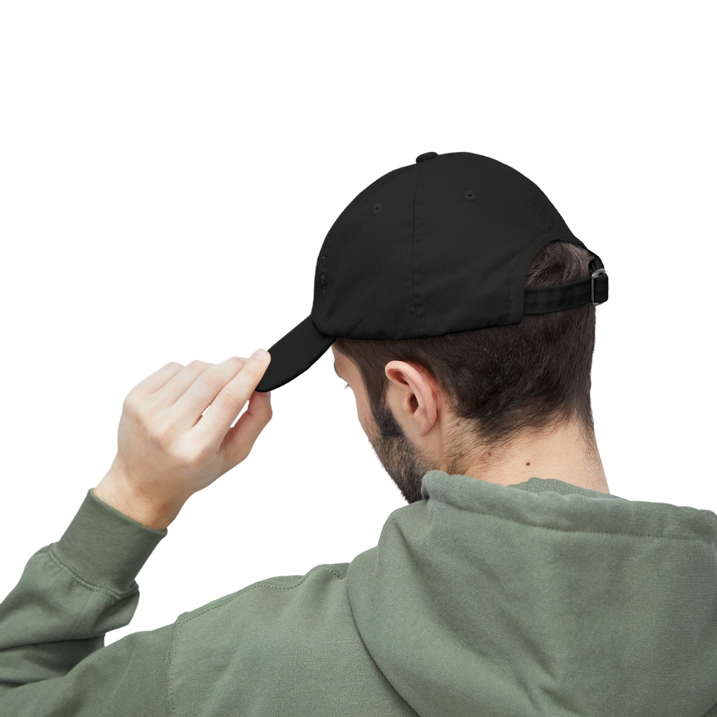 Distressed Baseball Cap — 'Barrel Racing Cowboy' Horse Rider Logo
