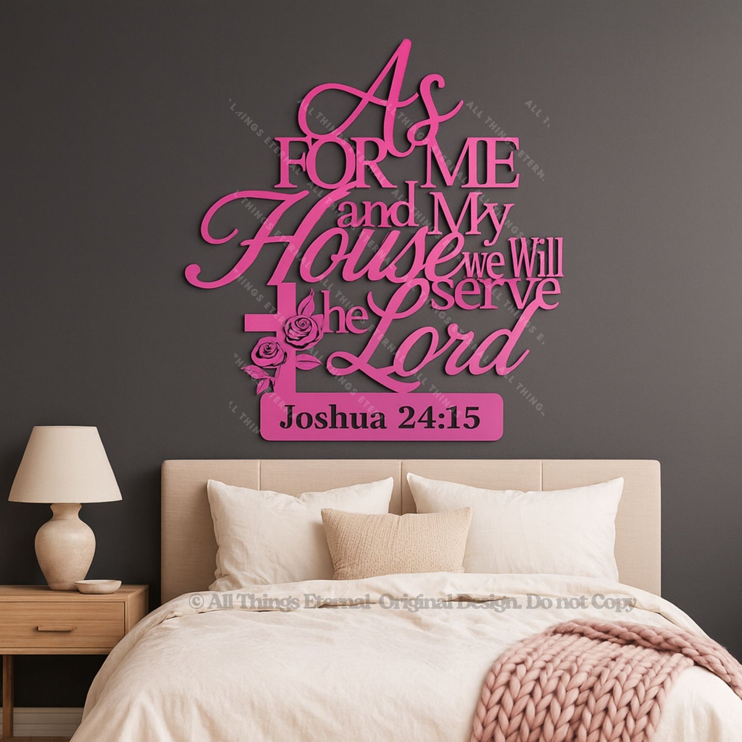Joshua 24:15 Wall Art | As for Me & My House We Will Serve the Lord